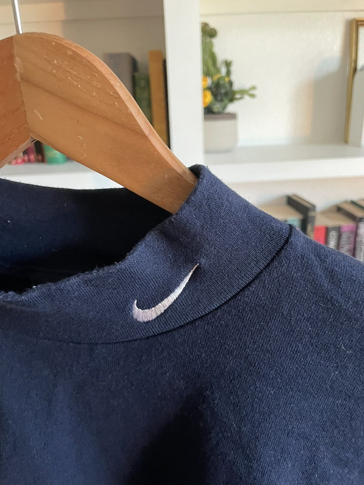 Nike × Vintage 90’s Nike navy mock neck Size US XXL / EU 58 / 5 - 4 Thumbnail