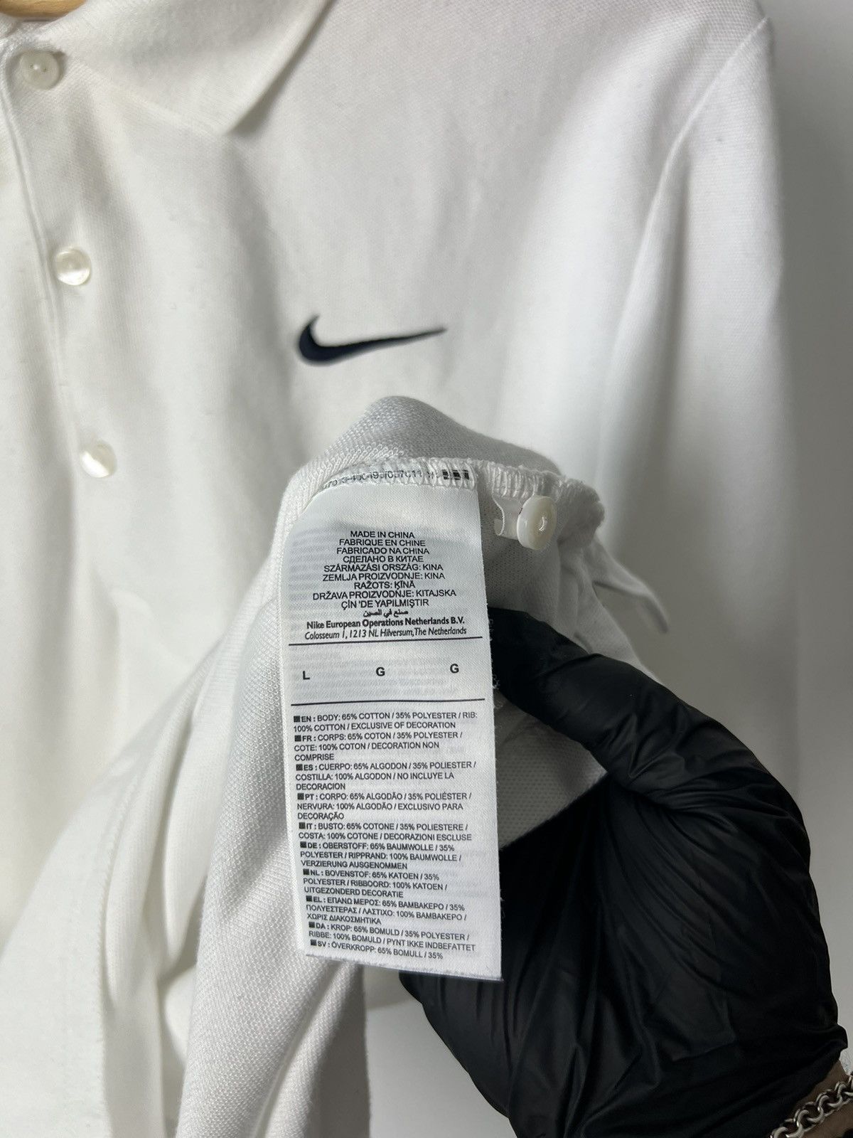 Nike Nike Roger Federer Embroidered Polo T Shirt White Men 2011 Size US L / EU 52-54 / 3 - 12 Thumbnail