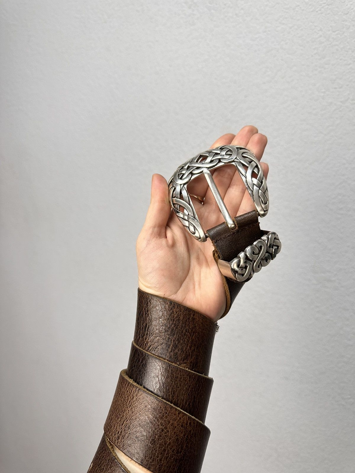 B.B. Simon leather Belt Diesel Style Beauty Beats Hysteric Glamour Y2k Size ONE SIZE - 8 Thumbnail