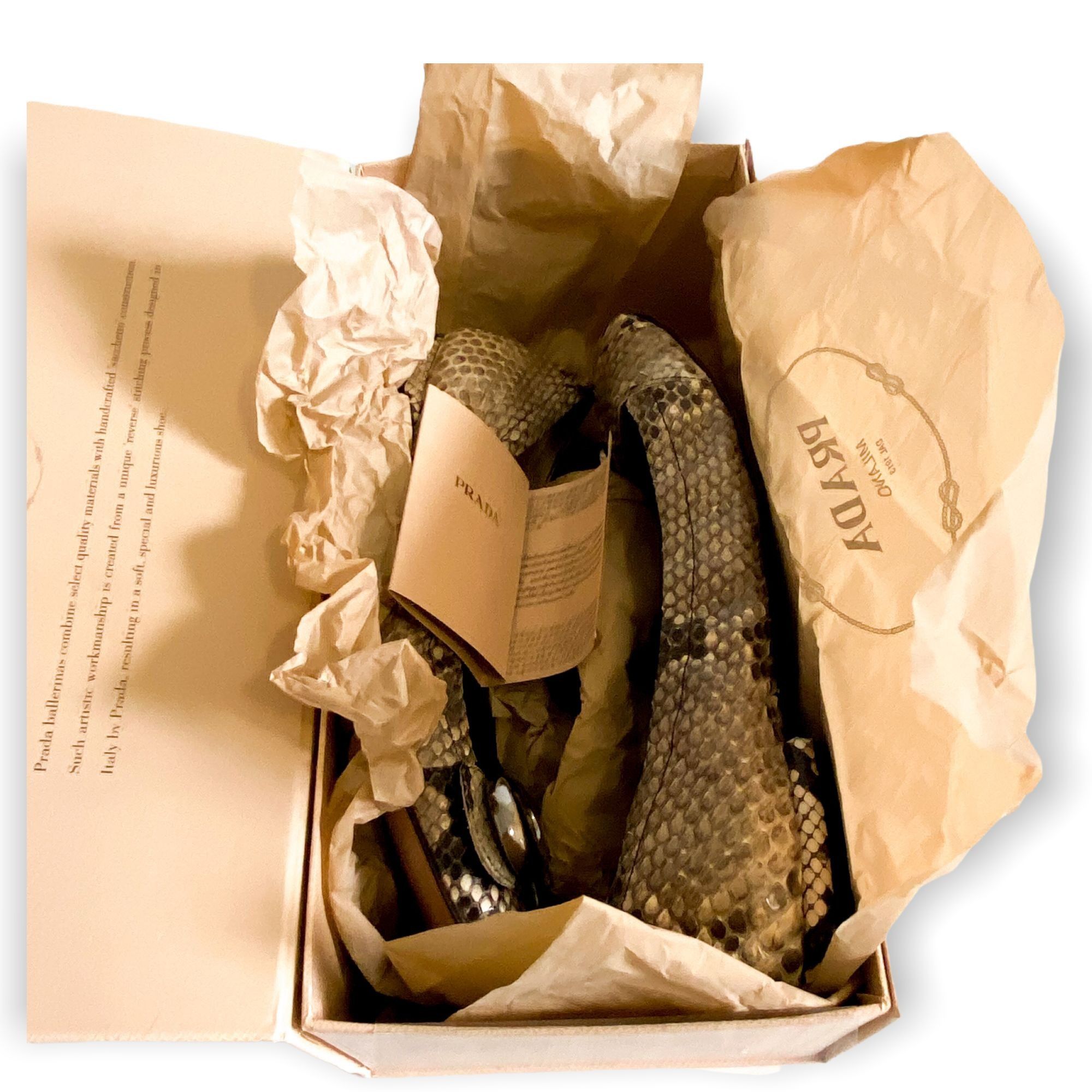 Prada Prada snake skin ballet flats, size 39 EU Size US 9 / IT 39 - 11 Thumbnail