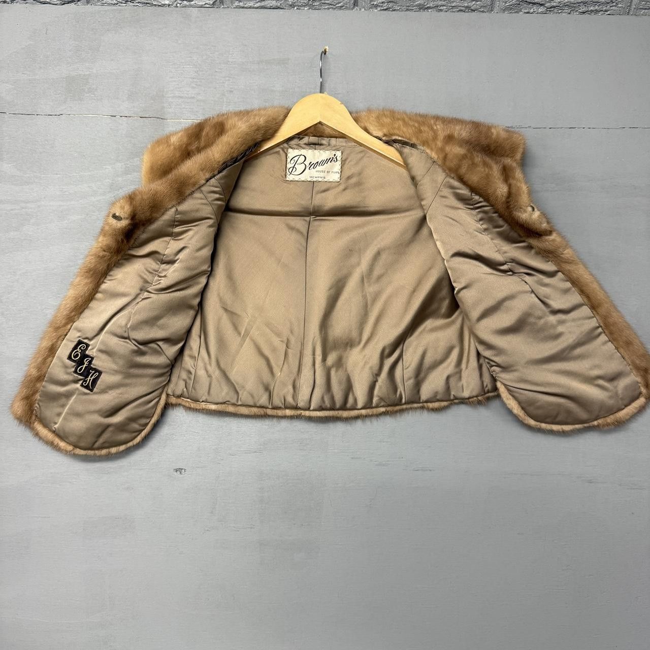 Vintage True Vintage Mink Fur Satin Lined Cape Stole Wrap Women’s Size ONE SIZE - 6 Thumbnail