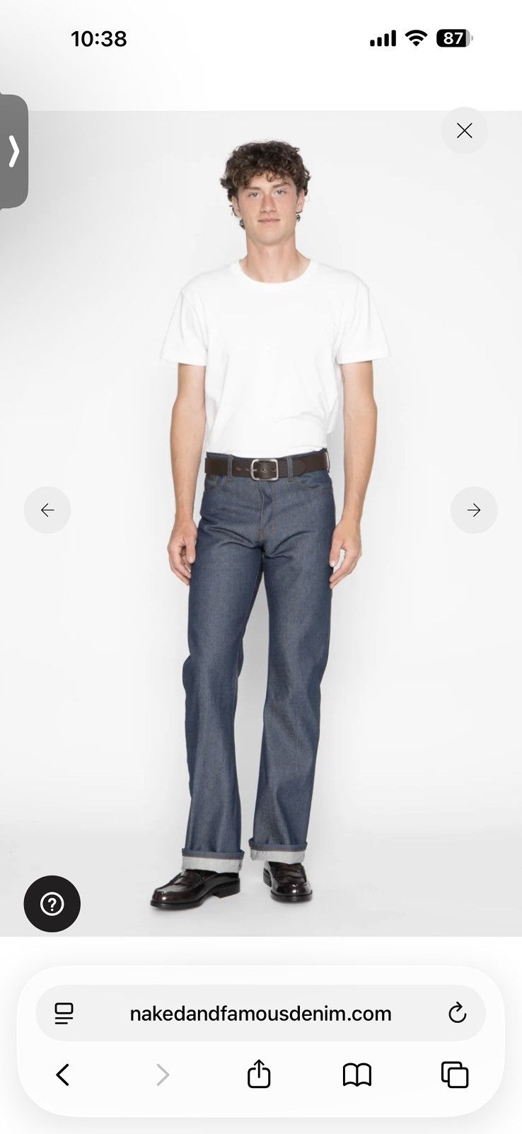 Naked & Famous Naked & Famous Groovy Guy Flair Selvedge Size US 36 / EU 52 - 9 Thumbnail
