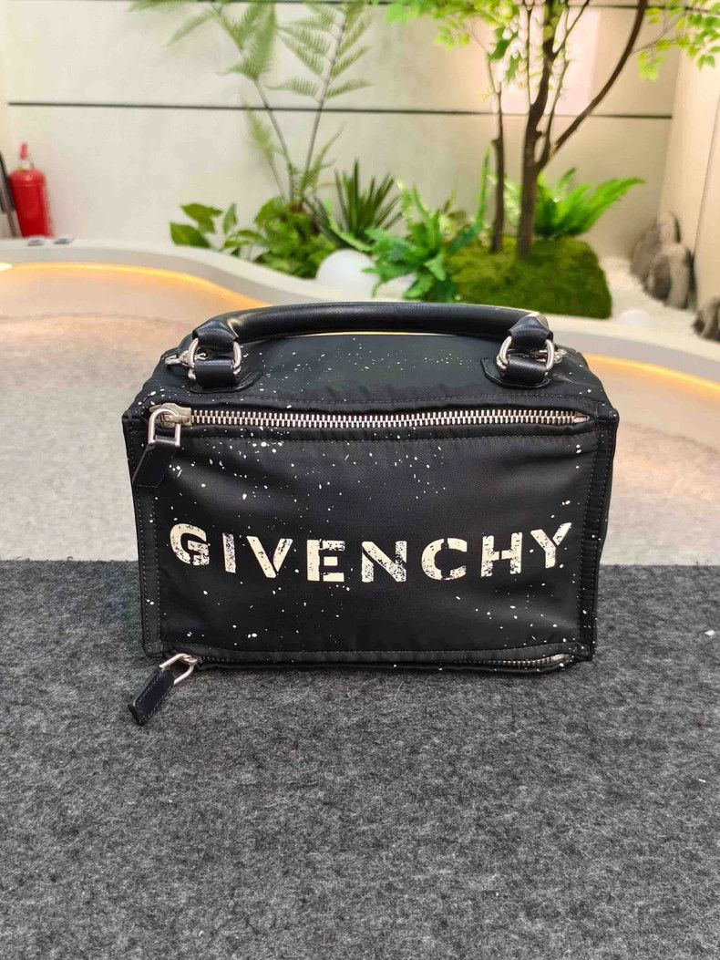 Givenchy Givenchy Letter Print Nylon Crossbody Bag, Black Size ONE SIZE - 1 Thumbnail