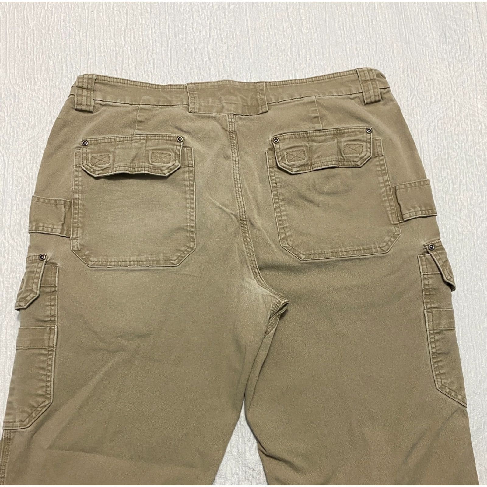 Vintage Duluth Trading Flex Fire Hose Cargo Pants Mens 36×31 Brown Canvas Workwear Relaxed Straight Front Baggy Cargo Pocket Shirt? Size US 36 / EU 52 - 3 Thumbnail