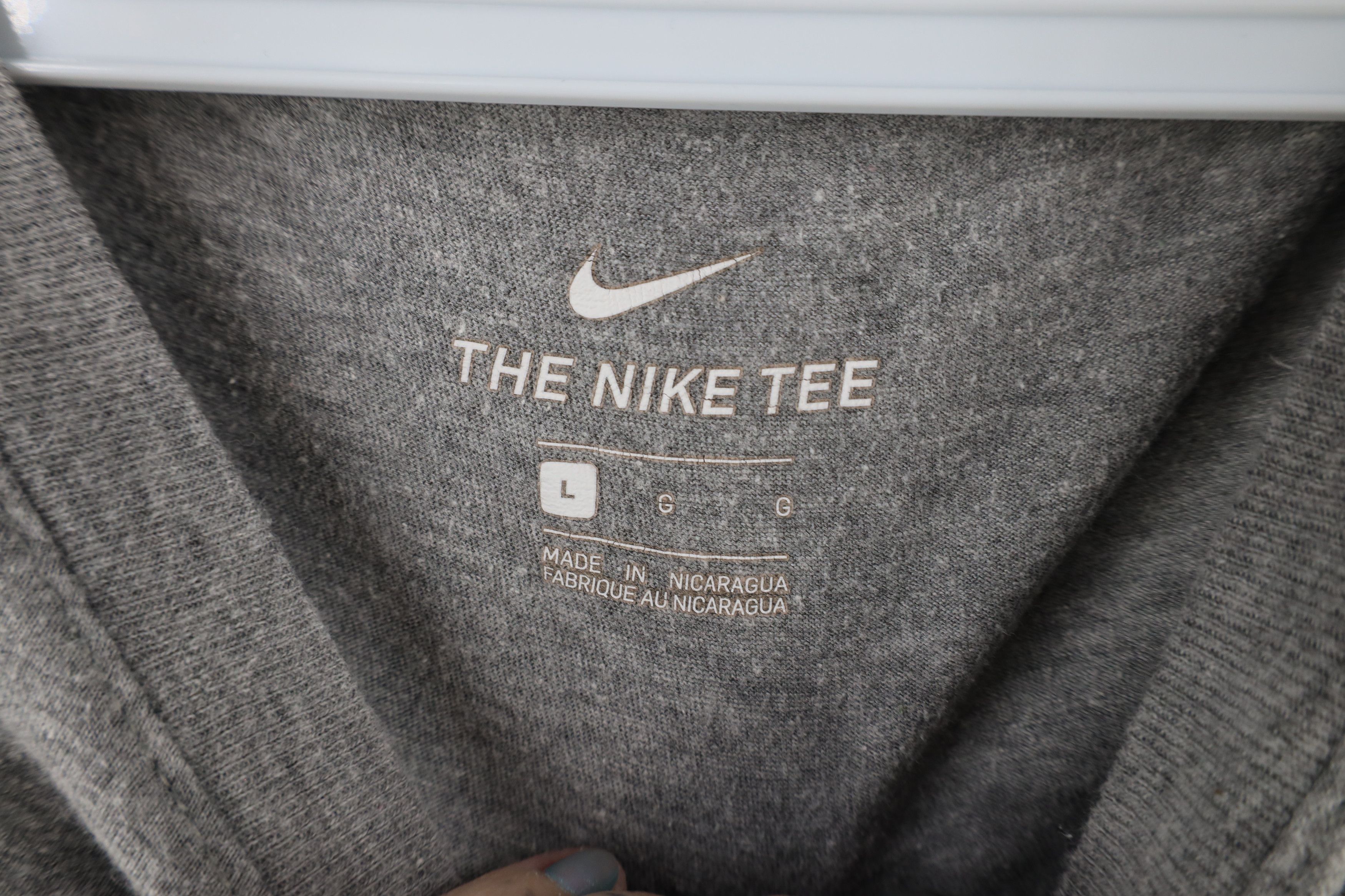 Nike × Vintage Y2K Nike Center Swoosh Ohio State University T-Shirt Gray Size US L / EU 52-54 / 3 - 5 Thumbnail