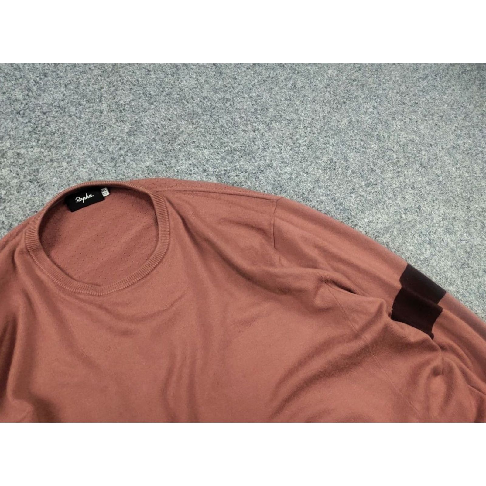 Rapha Rapha Casual Merino Wool Blend Crew Neck Knit Jumper Sweater Cycling Zip pocket XL Coral Women/Men? Size US XL / EU 56 / 4 - 7 Thumbnail