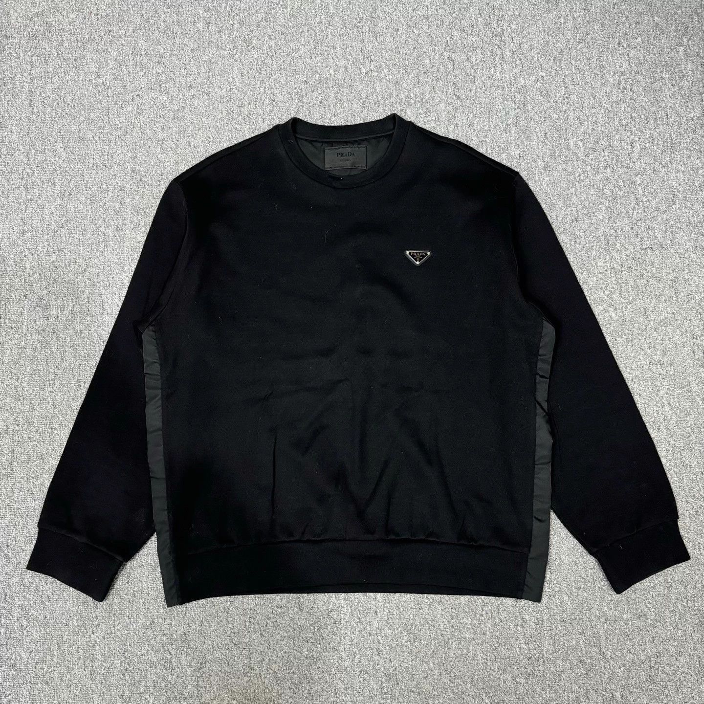 Black Long Sleeve Sweatshirt with Logo