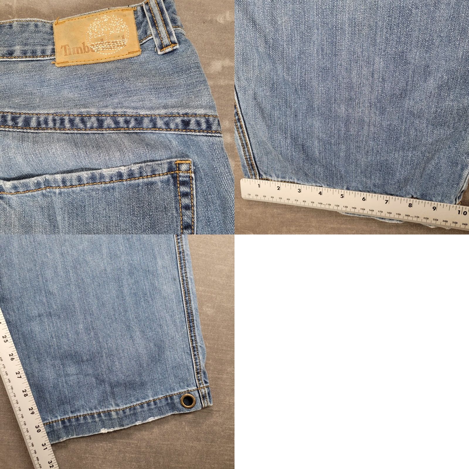 Timberland VINTAGE Timberland Jeans Baggy 90s Hip Hop Blue Mens 38x31 Relaxed Wide-Leg Embroidered Flaws Size US 38 / EU 54 - 8 Thumbnail