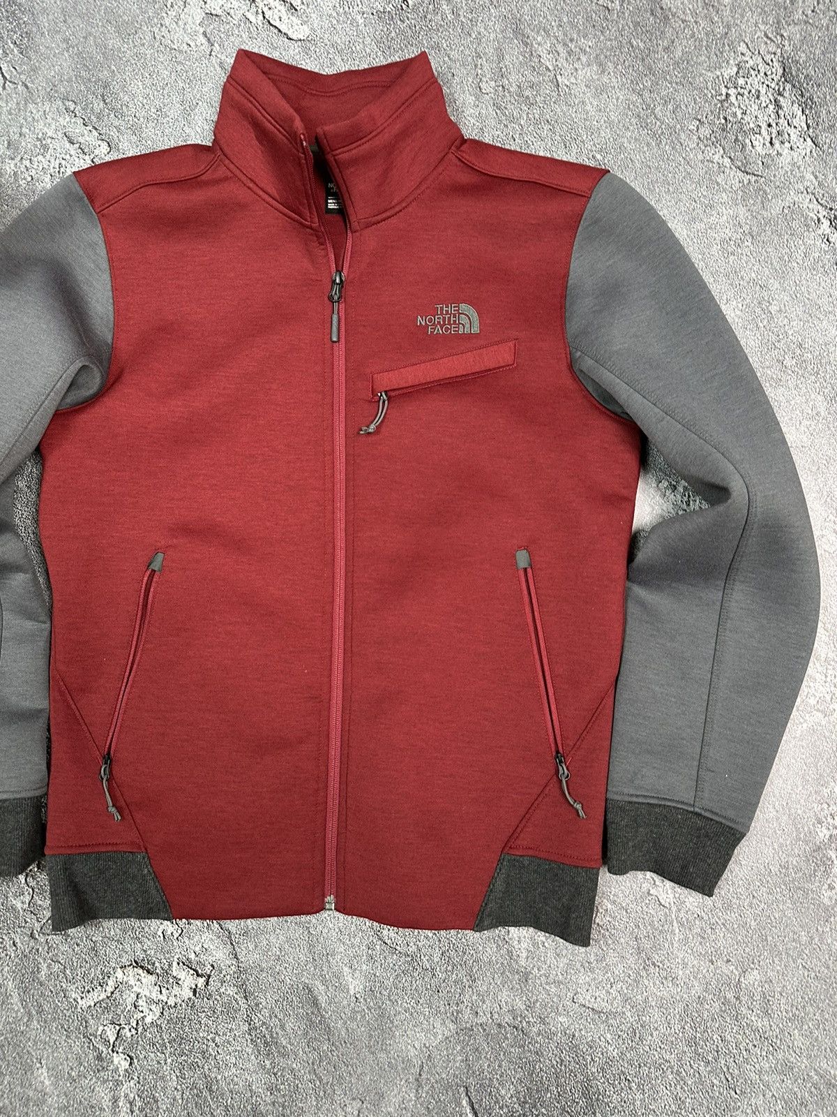 The North Face × Vintage Vintage The North Face Soft Shell Jacket Men M size Red Grey Size US M / EU 48-50 / 2 - 2 Thumbnail