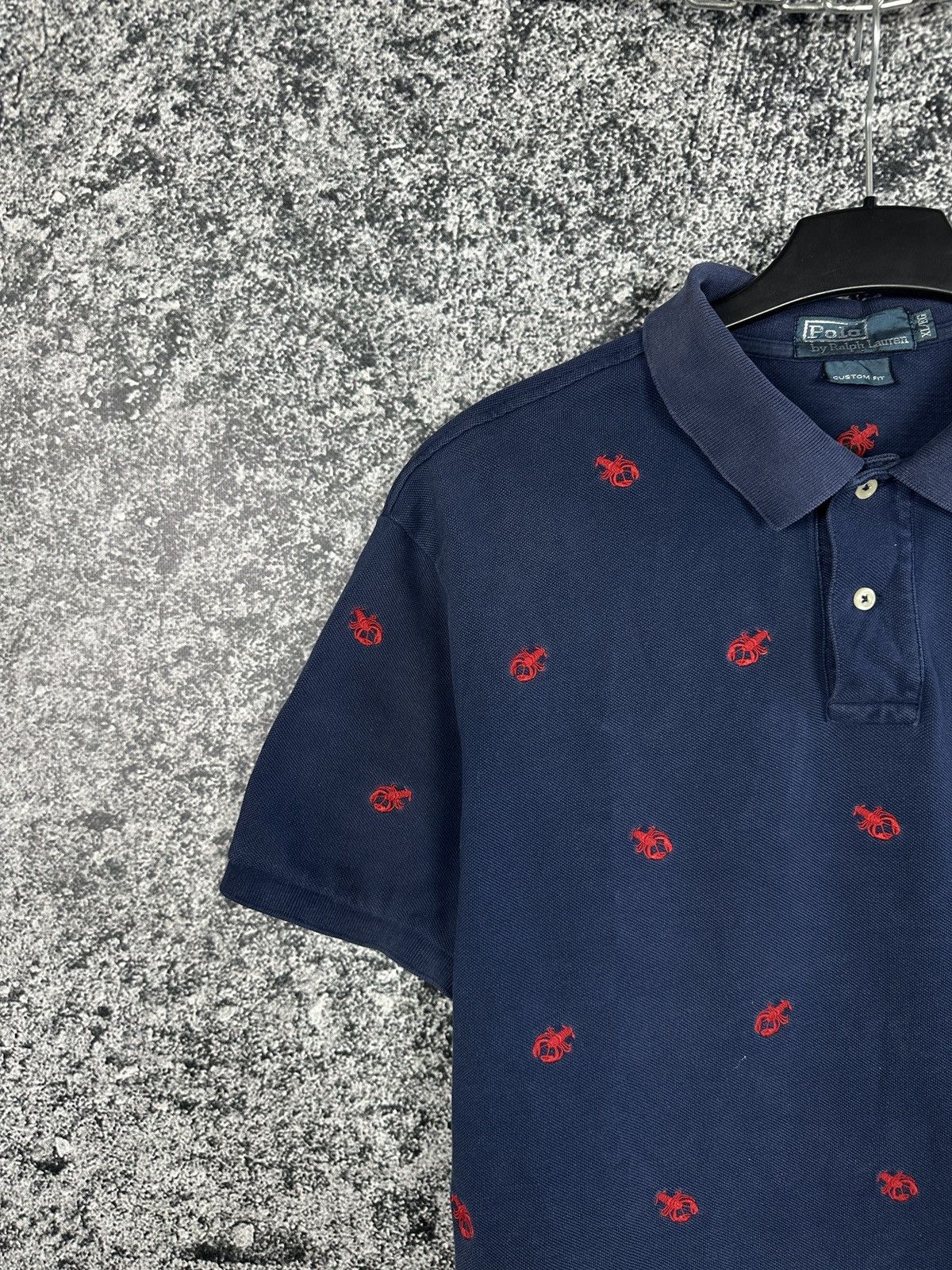 Polo Ralph Lauren Polo Ralph Lauren Crab Embroidered Polo Shirt Over Print XL Size US XL / EU 56 / 4 - 4 Thumbnail