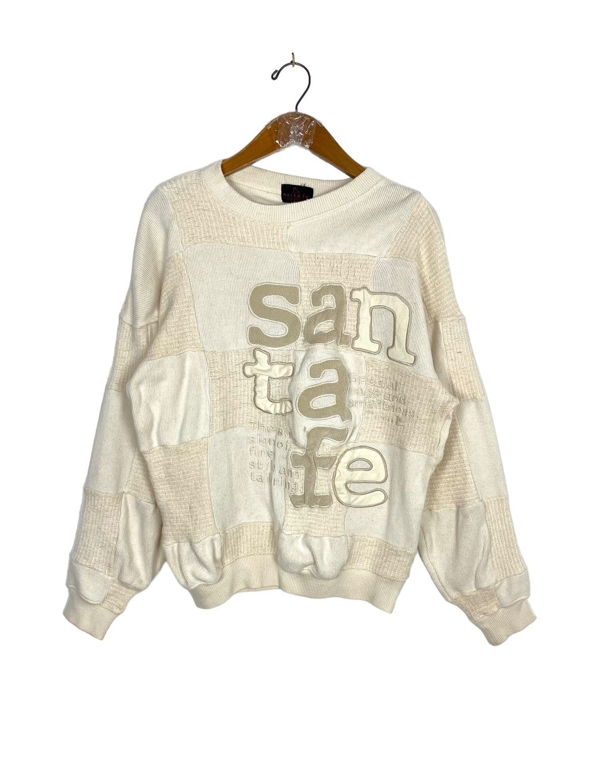 Japanese Brand Rare‼️ Vintage Santafe Patchwork Sweatshirt Made in Japan Size US M / EU 48-50 / 2 - 1 Thumbnail