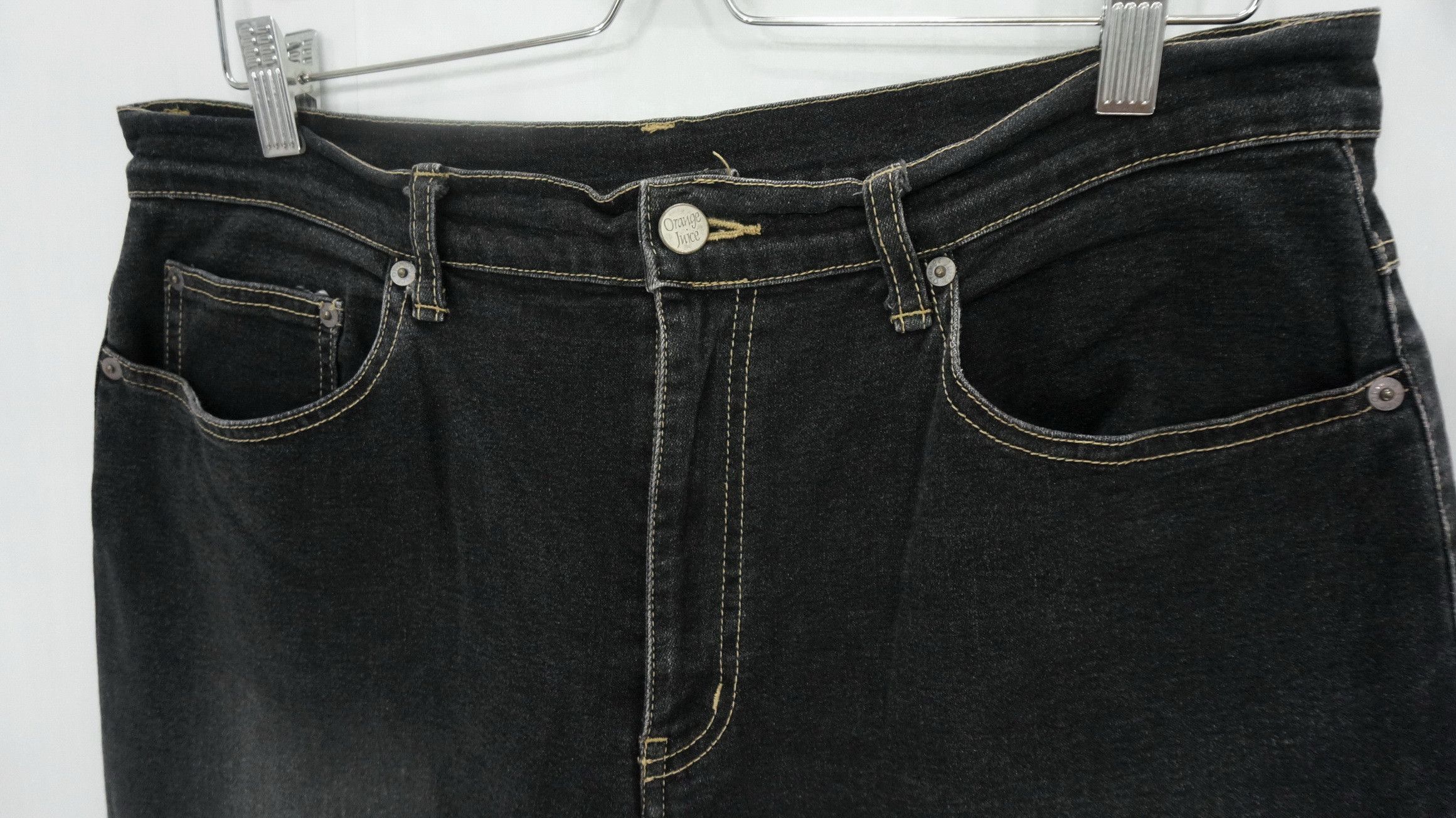 Japanese Brand Japan 🔴 ORANGE JUICE Flare Patchwork Hagi Style Denim Size US 33 - 9 Thumbnail