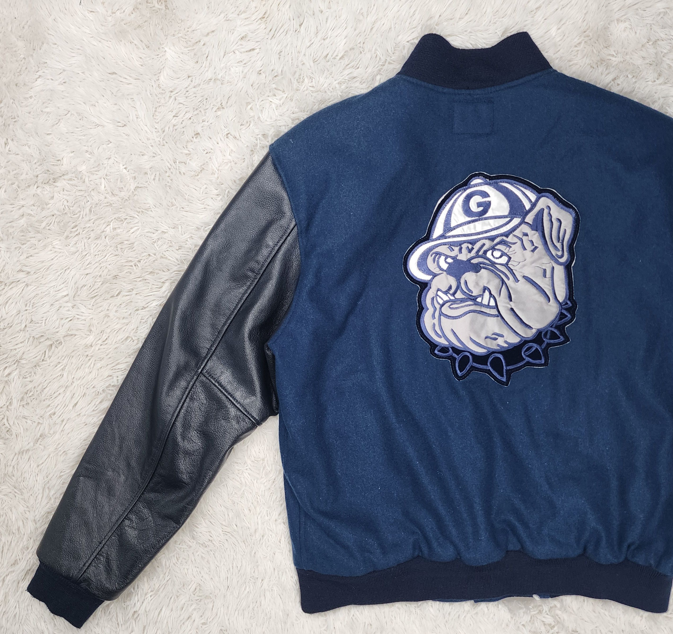 Starter Vintage Starter Georgetown hoyas vasity jacket Size US L / EU 52-54 / 3 - 4 Thumbnail