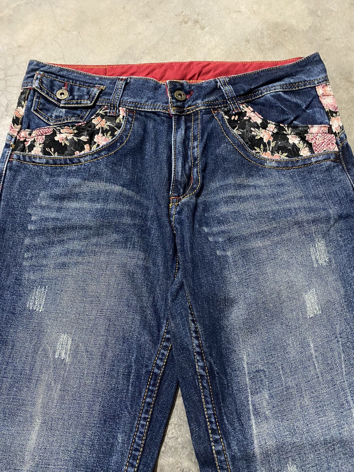Hysteric Glamour × If Six Was Nine × Tornado Mart Baggy Jeans Japanese Infinity Embroidery Sukajan Japan Size US 34 / EU 50 - 12 Thumbnail