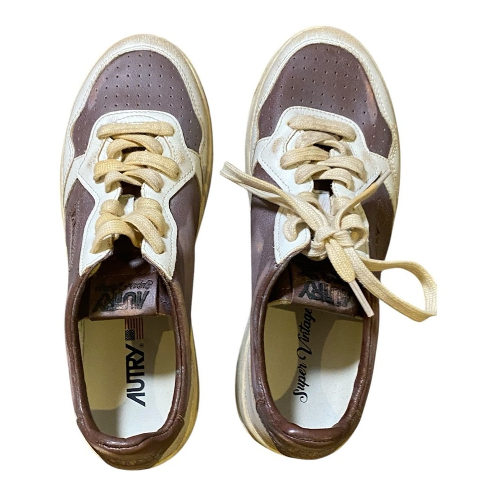 AUTRY Autry Medalist Super Vintage Low-Top Sneakers brown size 41 Size US 11 / IT 41 - 2 Thumbnail