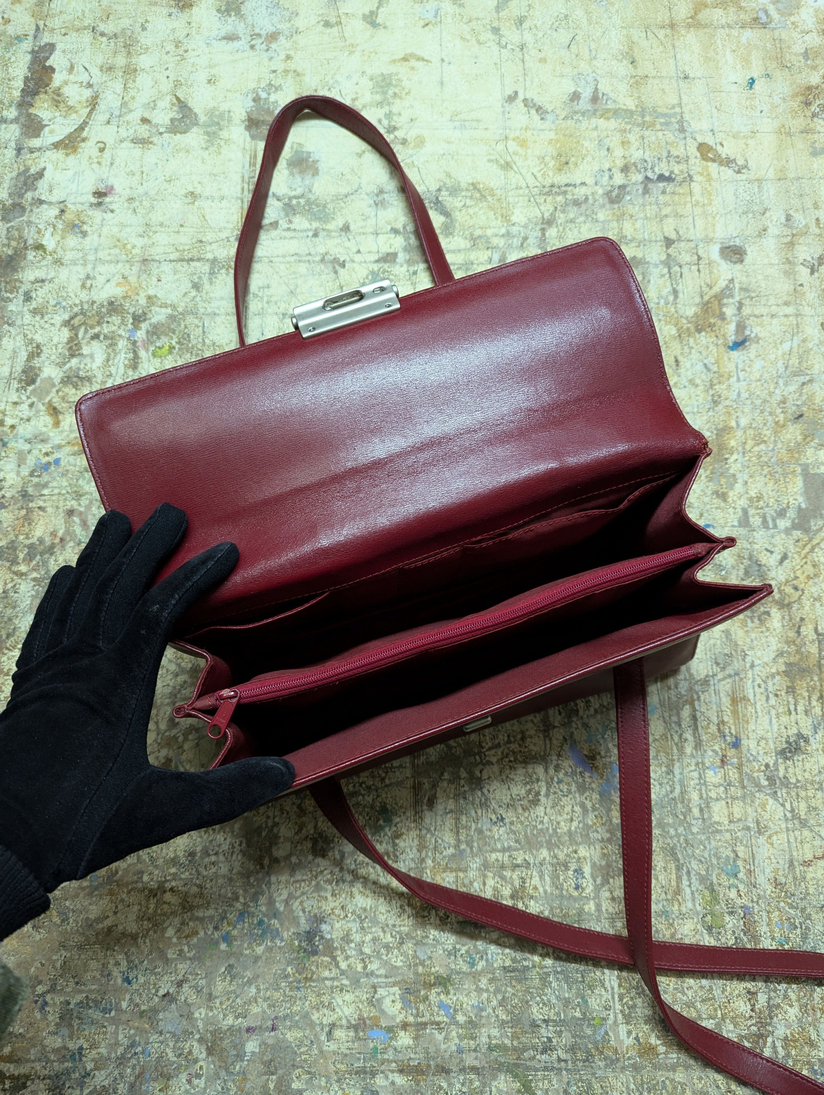 Mandarina Duck Rare! 00s Mandarina Duck Iconic Shoulder Leather Bag Size ONE SIZE - 5 Thumbnail