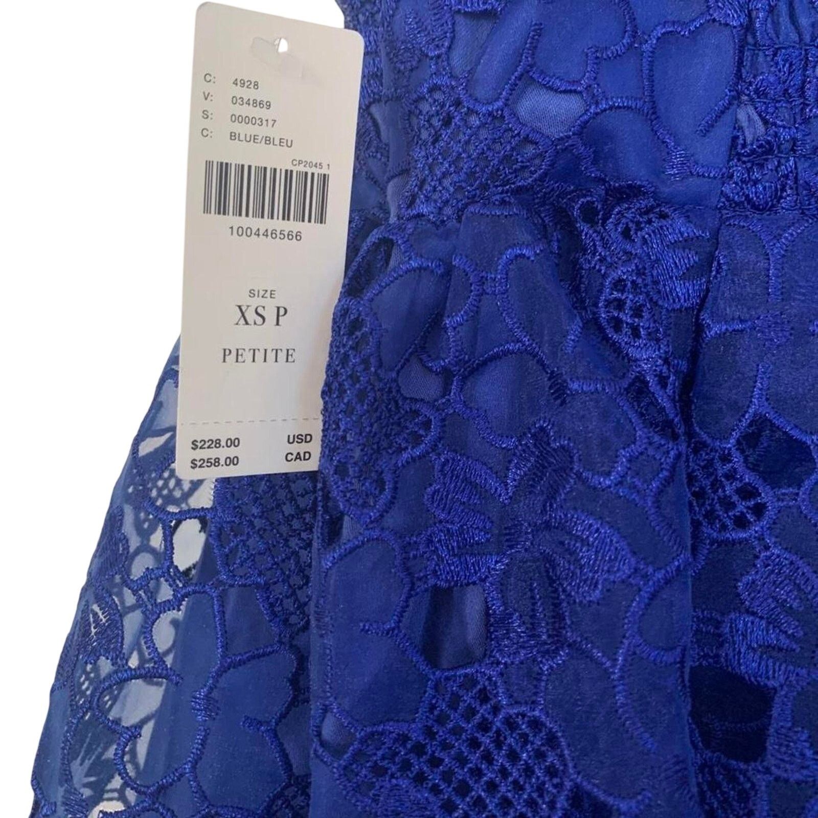 Anthropologie NWT Anthropologie Sleeveless Sweetheart Lace Dress Size XSP Size XS / US 0-2 / IT 36-38 - 7 Thumbnail