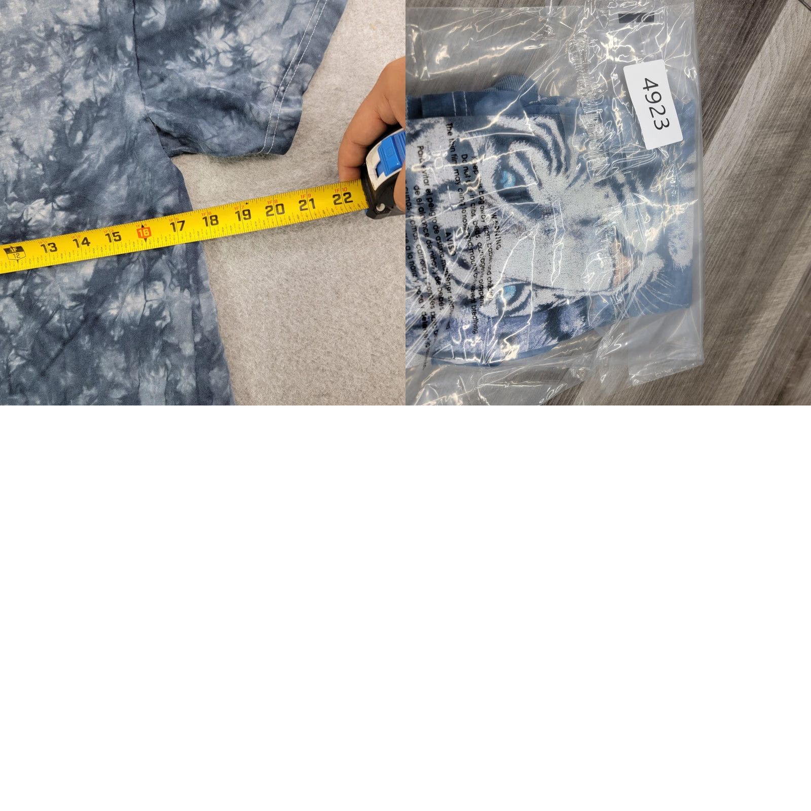 Vintage Rainforest Cafe Shirt Mens Small Blue Tie Dye White Tiger Graphic Galveston Size US M / EU 48-50 / 2 - 8 Thumbnail