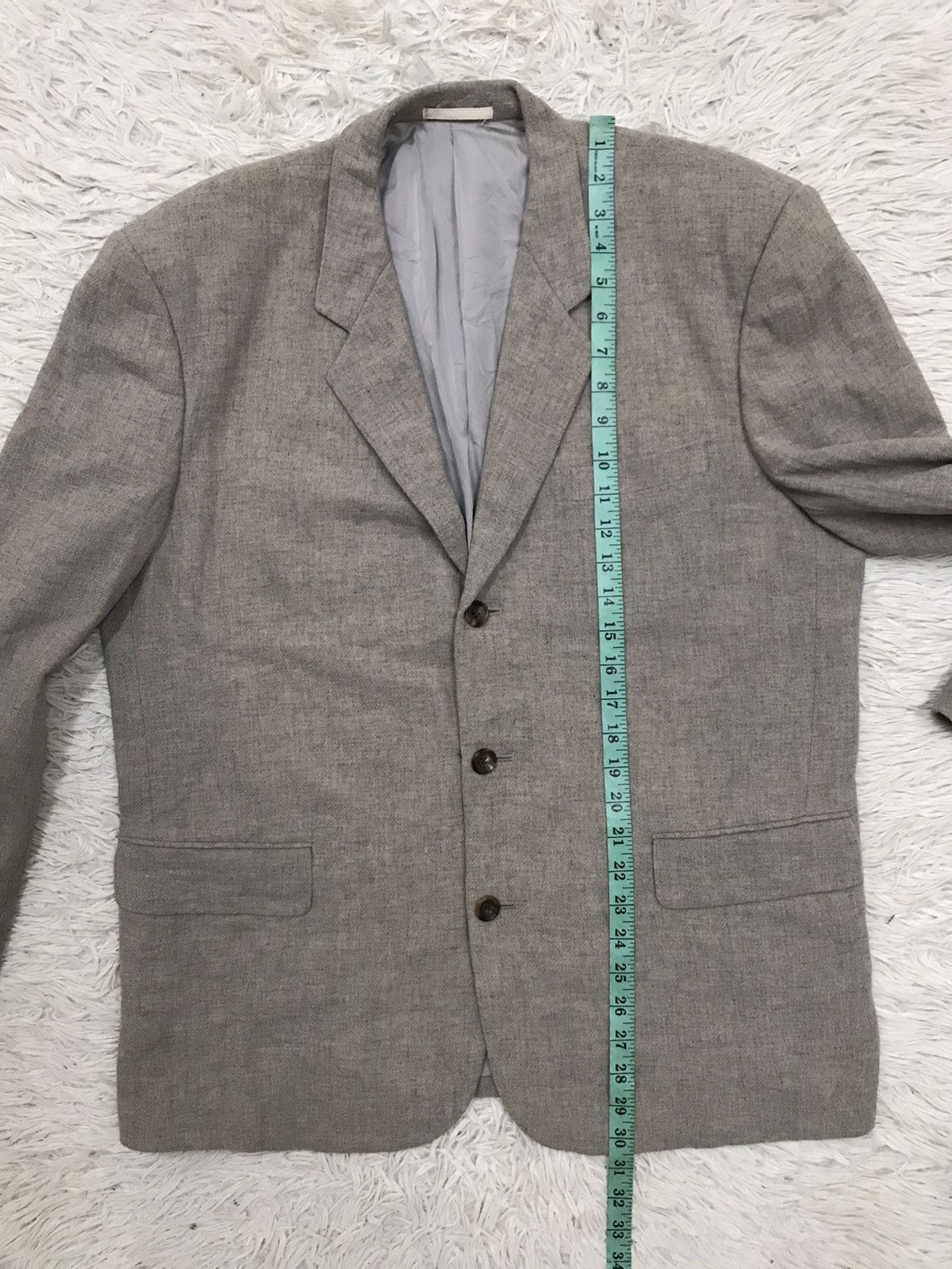 Comme des Garcons Homme Plus AD1993 Comme Des Garcons Homme Plus Wool Blazer Size 42S - 17 Thumbnail