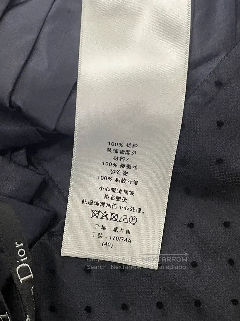 Dior Dior Blue plush polkidot mesh skirt Size 26" / US 2 / IT 38 - 6 Thumbnail