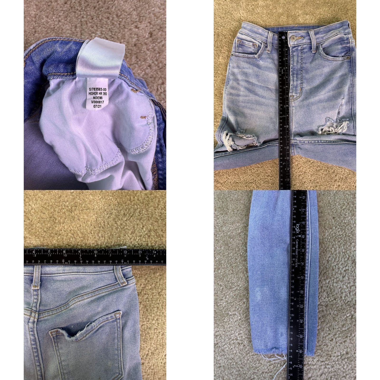 Old Navy Old Navy Jeans Women's Denim Skinny High Rise 26" Inseam 26" Blue Size 4 D877 Pockets Rockstar Slim Regular Rise >10.5 in Size 27" / US 4 / IT 40 - 8 Thumbnail