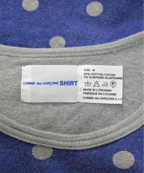 Comme des Garcons SHIRT T-Shirts Piping Hem Dots Cotton Crewneck Navy x Gray Size US M / EU 48-50 / 2 - 7 Thumbnail