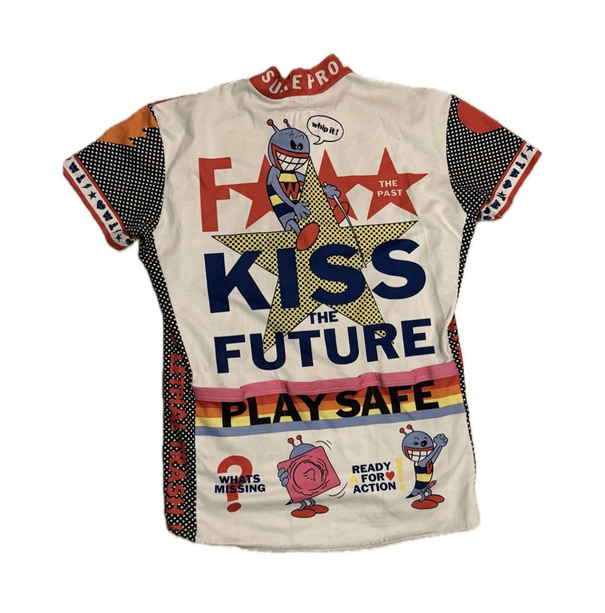 Walter Van Beirendonck W&LT Walter Van Beirendonck 1995 PukPuk Cycling Tee Size US S / EU 44-46 / 1 - 2 Thumbnail
