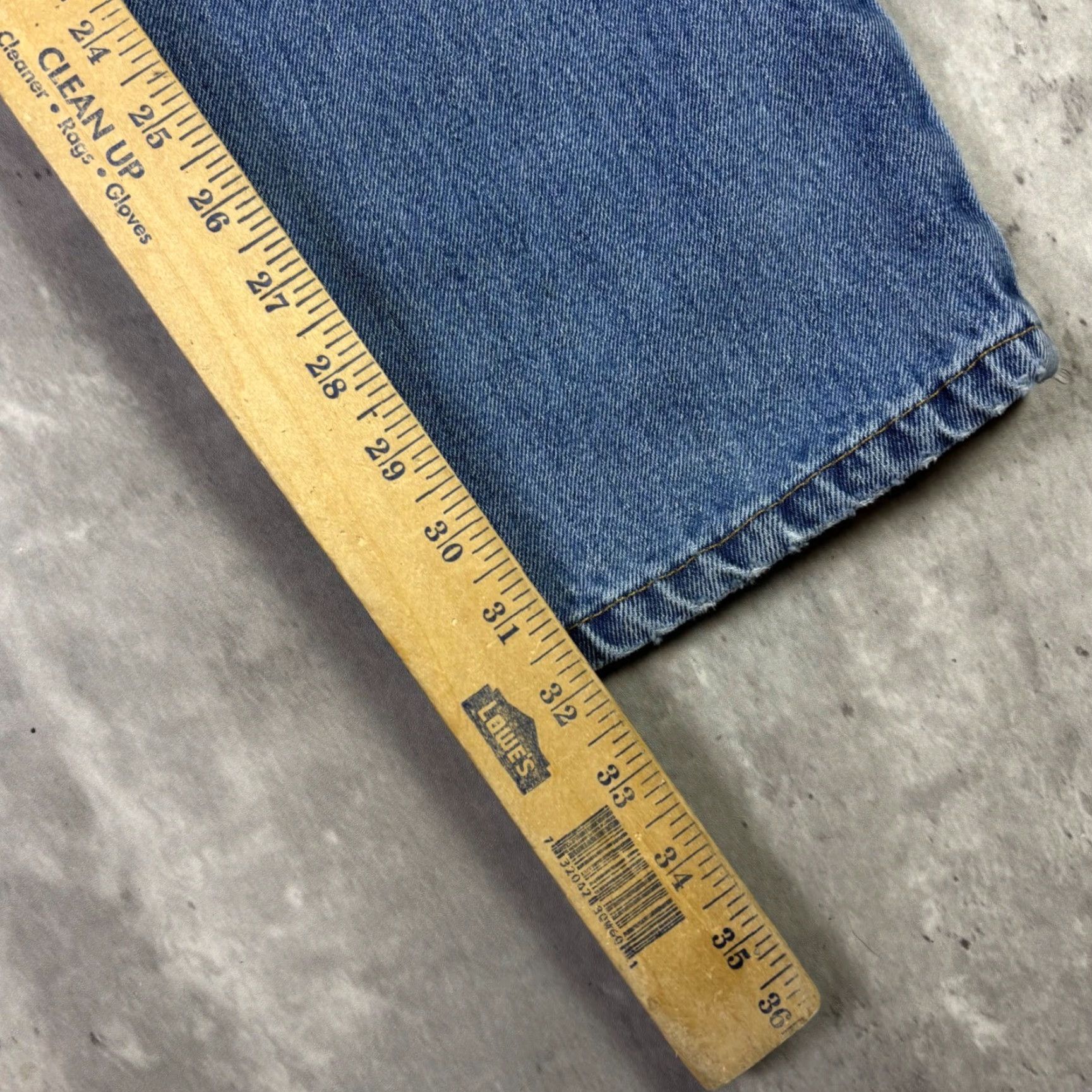 Levi's Levis 505 Regular Fit Straight Leg Blue Denim Jeans Mens 32x32 Medium Wash 90s Vintage Theme 90s Mens Size US 32 / EU 48 - 5 Thumbnail