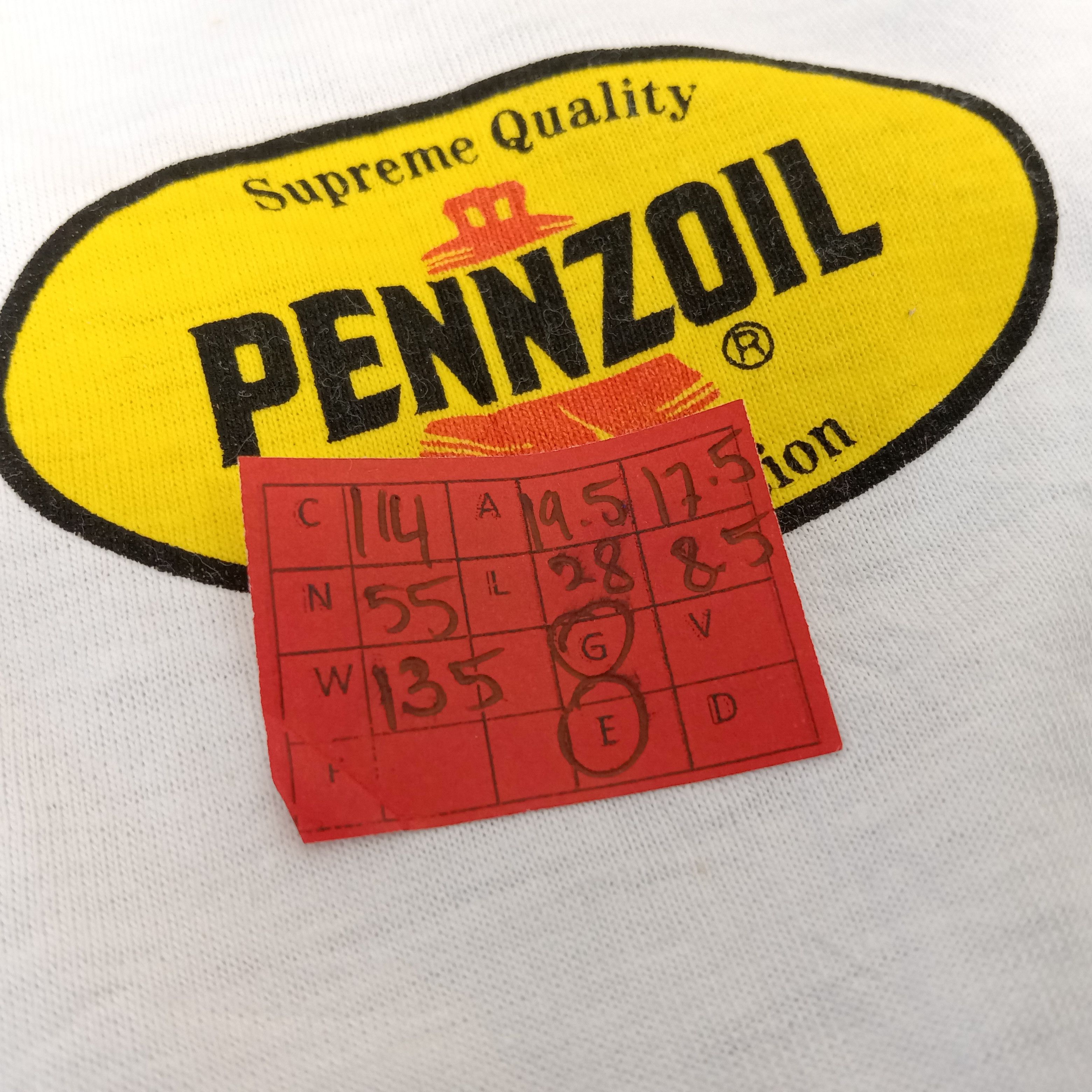Vintage Pennzoil Motorsports Oil Vintage Tshirt Size US M / EU 48-50 / 2 - 10 Thumbnail