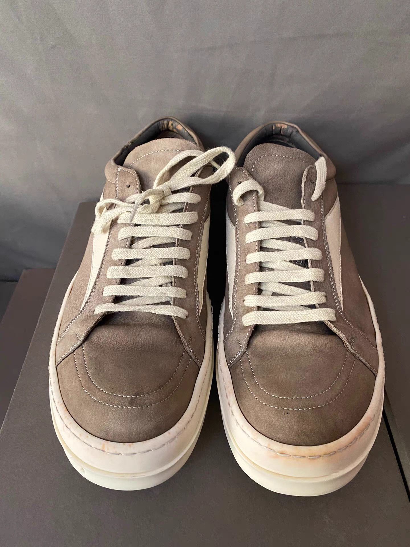 Rick Owens Rick Owens Mainline Infringement Brown Leather Vans Low Size US 12 / EU 45 - 2 Thumbnail