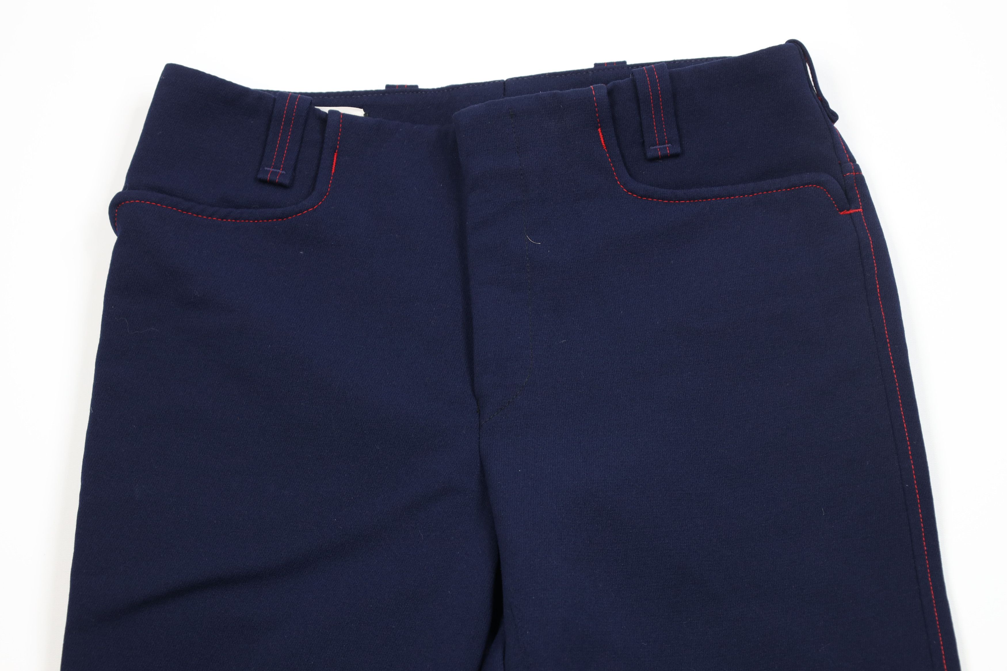 Vintage Vintage 60s 70s Knit Wide Leg Ski Snow Pants Blue USA Size US 30 / EU 46 - 2 Thumbnail