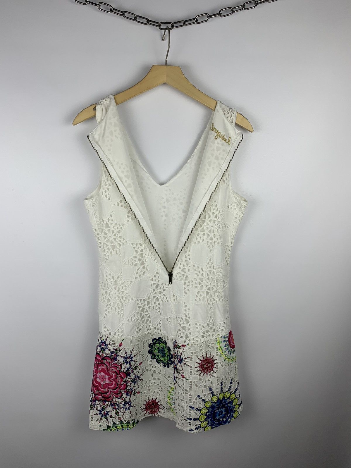 Desigual Vintage Desigual Crochet Mini Dress Women’s Size 38 White Size XS / US 0-2 / IT 36-38 - 10 Thumbnail