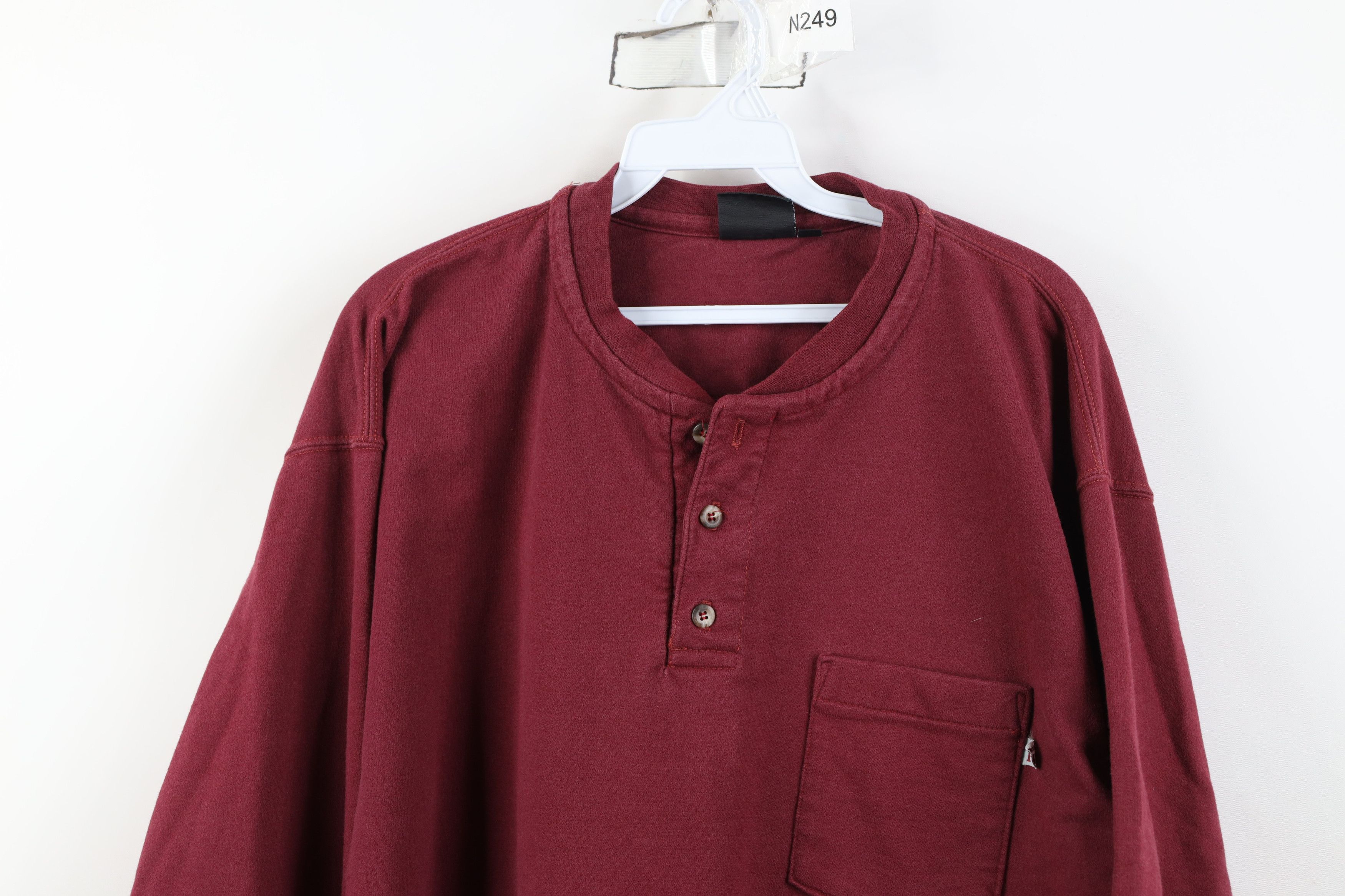 Vintage Tyndale FR Fire Flame Resistant Heavyweight Henley T-Shirt Size US XL / EU 56 / 4 - 2 Thumbnail