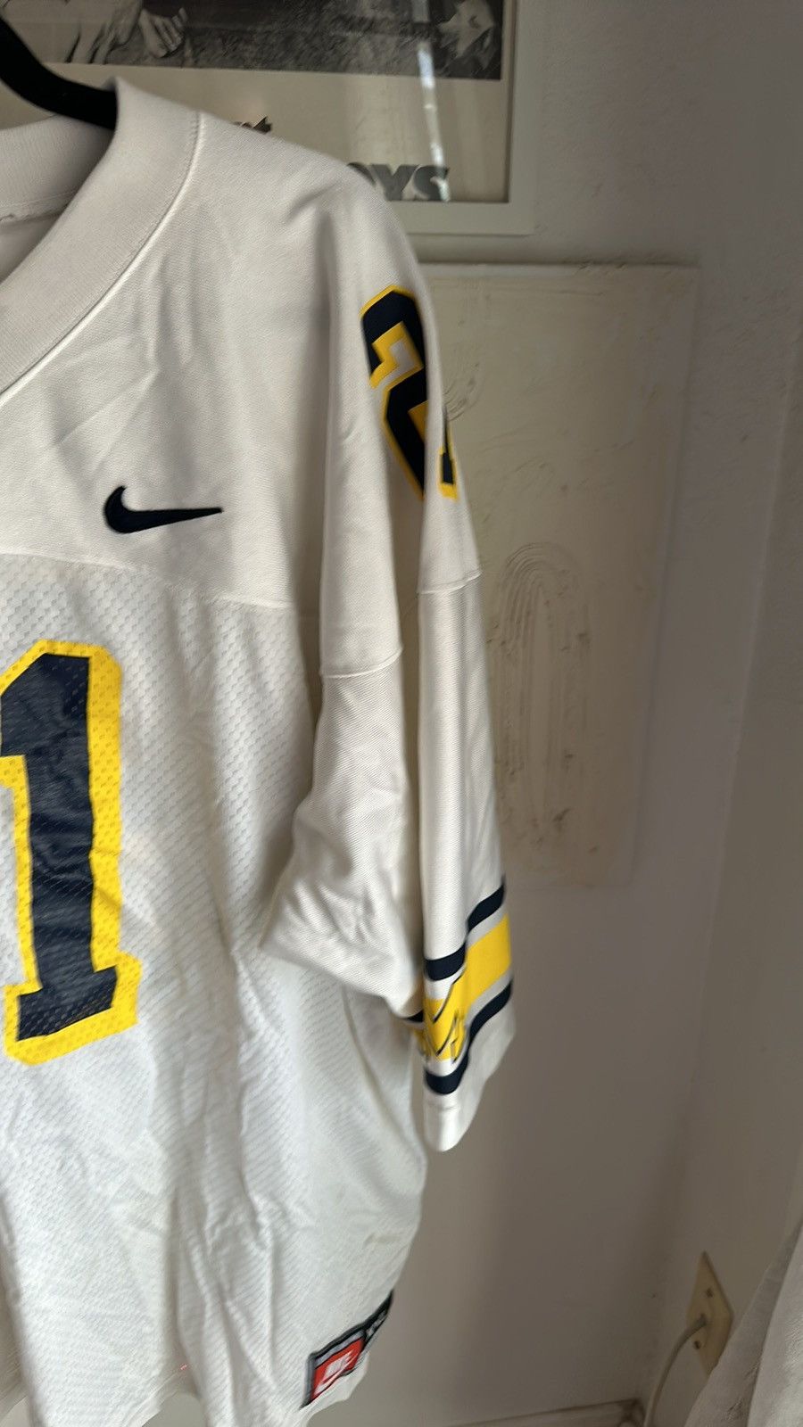 Nike × Vintage Vintage made in USA Michigan Wolverines Nike Jersey XXL Size US XXL / EU 58 / 5 - 3 Thumbnail