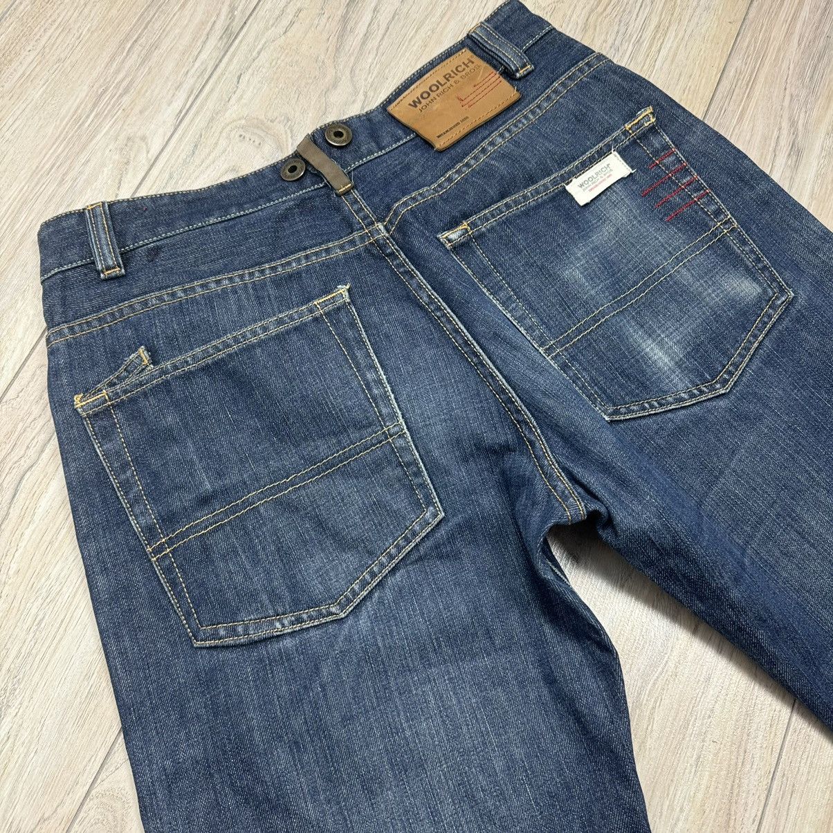 Vintage Rare Vintage Woolrich Outdoor Essential Blue Denim Jeans Size US 31 - 16 Thumbnail