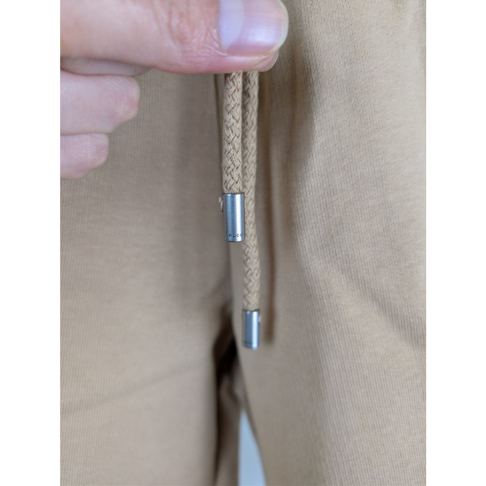 Gucci o1rshd1 Light Felted Cotton Jersey Basket Pant Short Camel Size US 36 / EU 52 - 5 Thumbnail