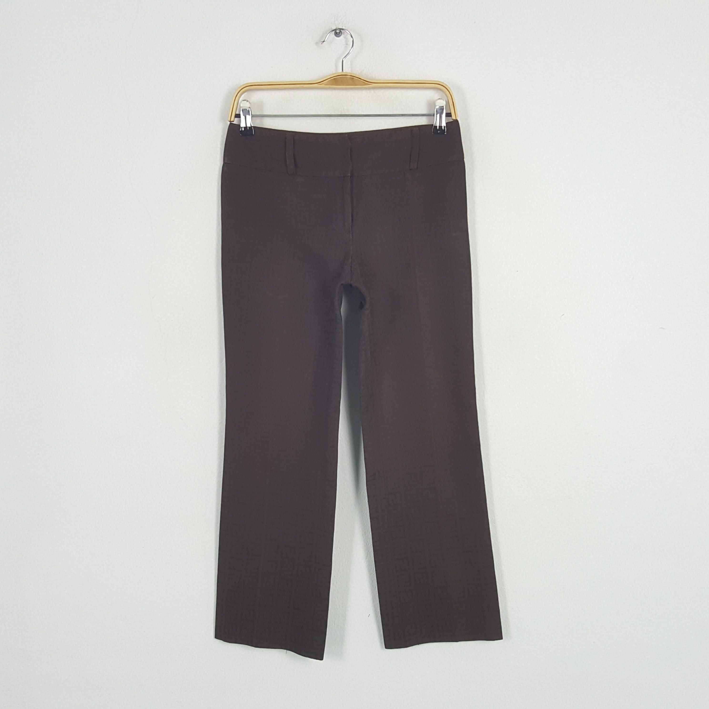 Fendi × Vintage Vintage Fendi Italian Designer Monogram Art Trousers Pants Size US 27 - 1 Thumbnail