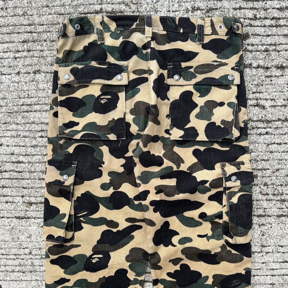 Bape (Nigo era) 1990s OG Bape 1st Camo Corduroy Cargo Pants Size US 34 / EU 50 - 6 Thumbnail