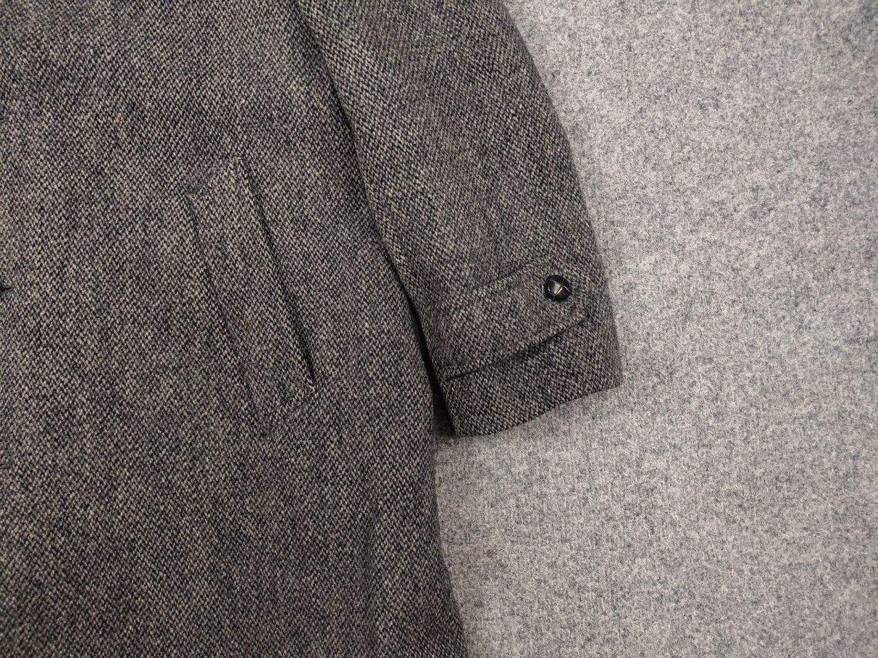 Harris Tweed Vintage 80's Harris Tweed Gray Wool herringbone Coat Jacket Size US L / EU 52-54 / 3 - 4 Thumbnail