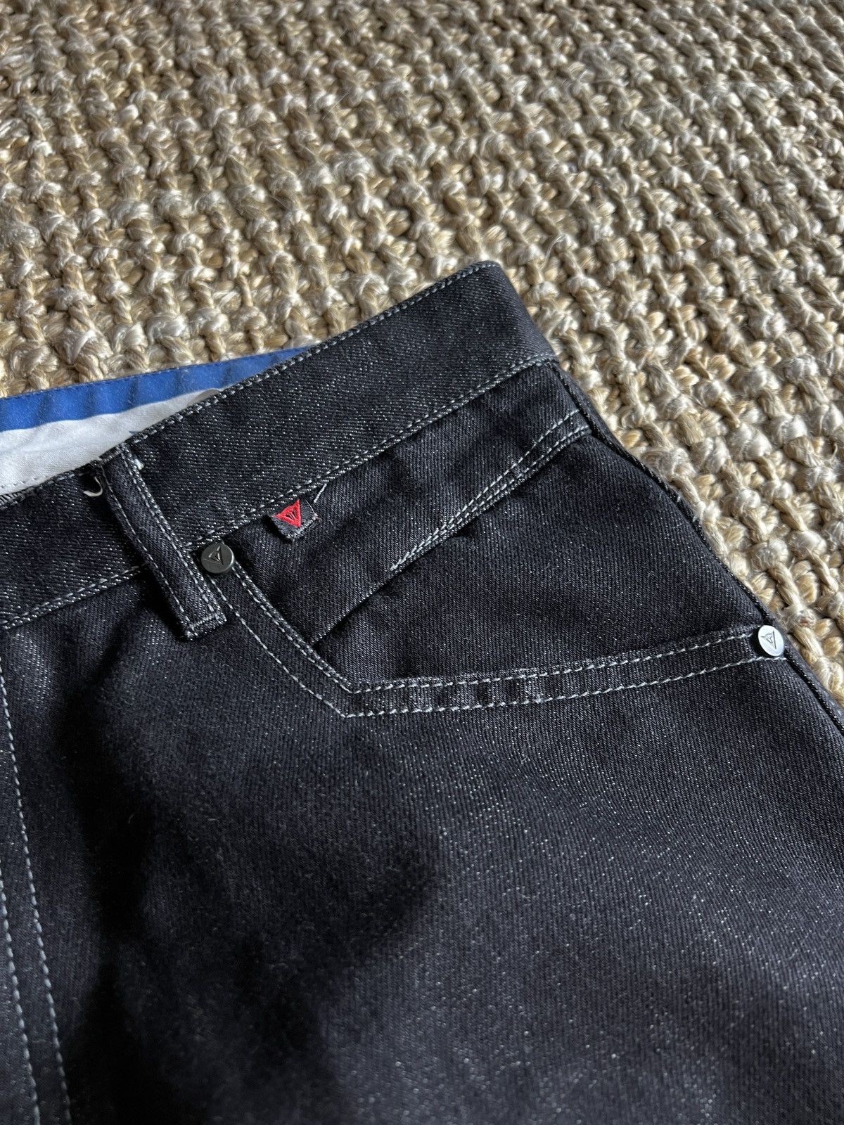 Dainese × Vintage Dainese Black Denim Motorcycle Jeans Pants Vintage Size US 33 - 4 Thumbnail