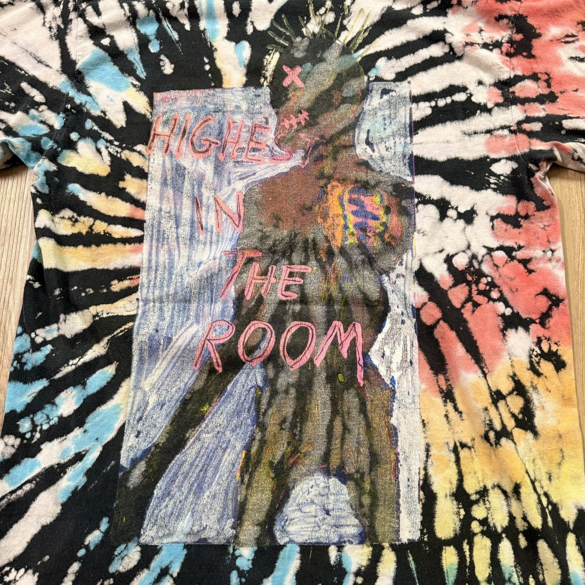 Travis Scott Travis Scott Highest in the Room Astroworld Era Tie-Dye Tee Size US L / EU 52-54 / 3 - 3 Thumbnail