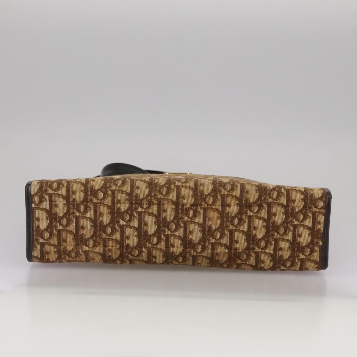 Dior DIOR Trotter Canvas Shoulder Bag Gold Brown Size ONE SIZE - 9 Thumbnail