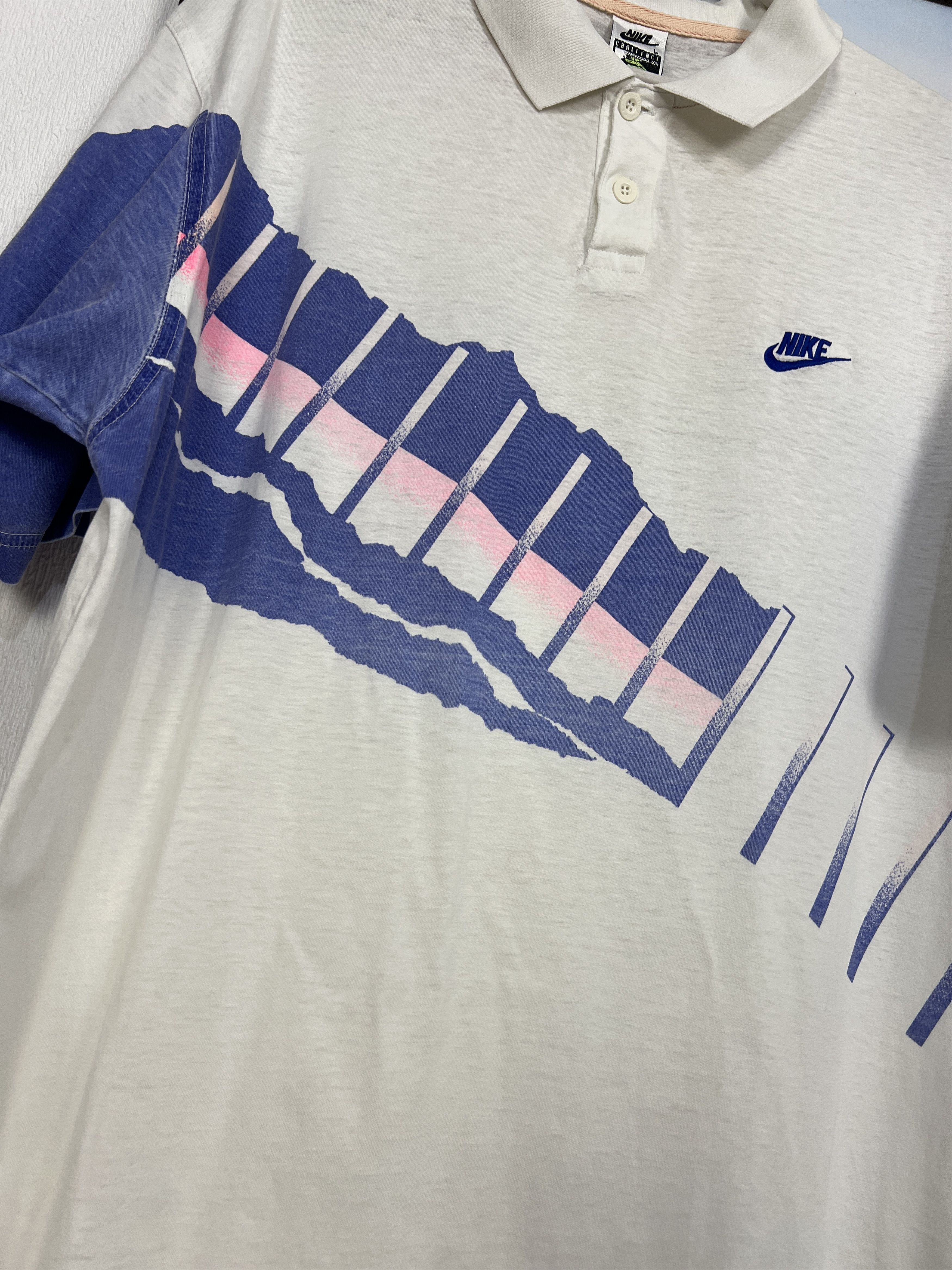 Nike Vintage 90's Nike Court Andre Agassi Tennis Polo Shirt White Size US L / EU 52-54 / 3 - 5 Thumbnail