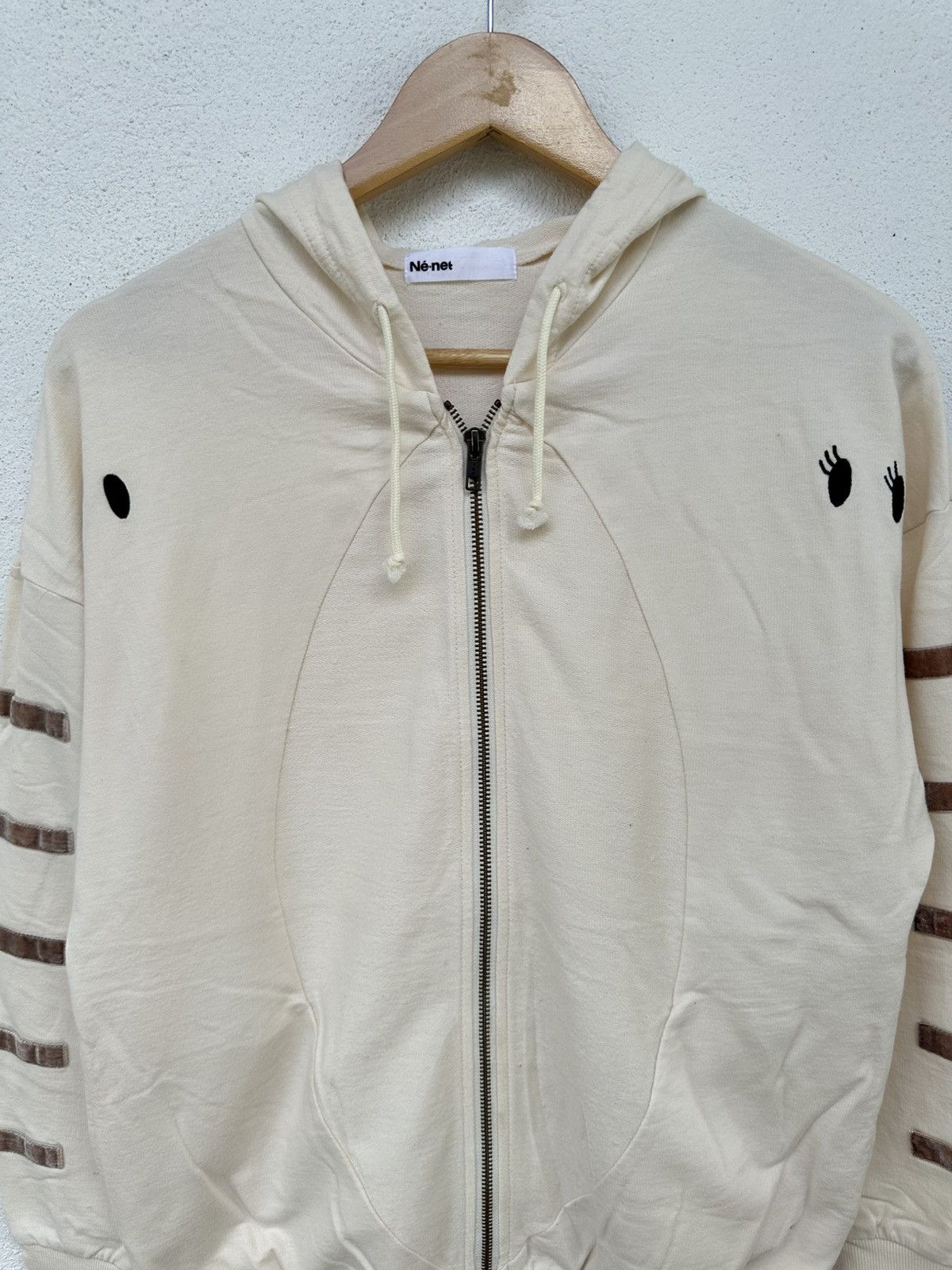Issey Miyake × Japanese Brand × Ne-Net Ne-Net Cat Zipper Hoodie Size US L / EU 52-54 / 3 - 4 Thumbnail