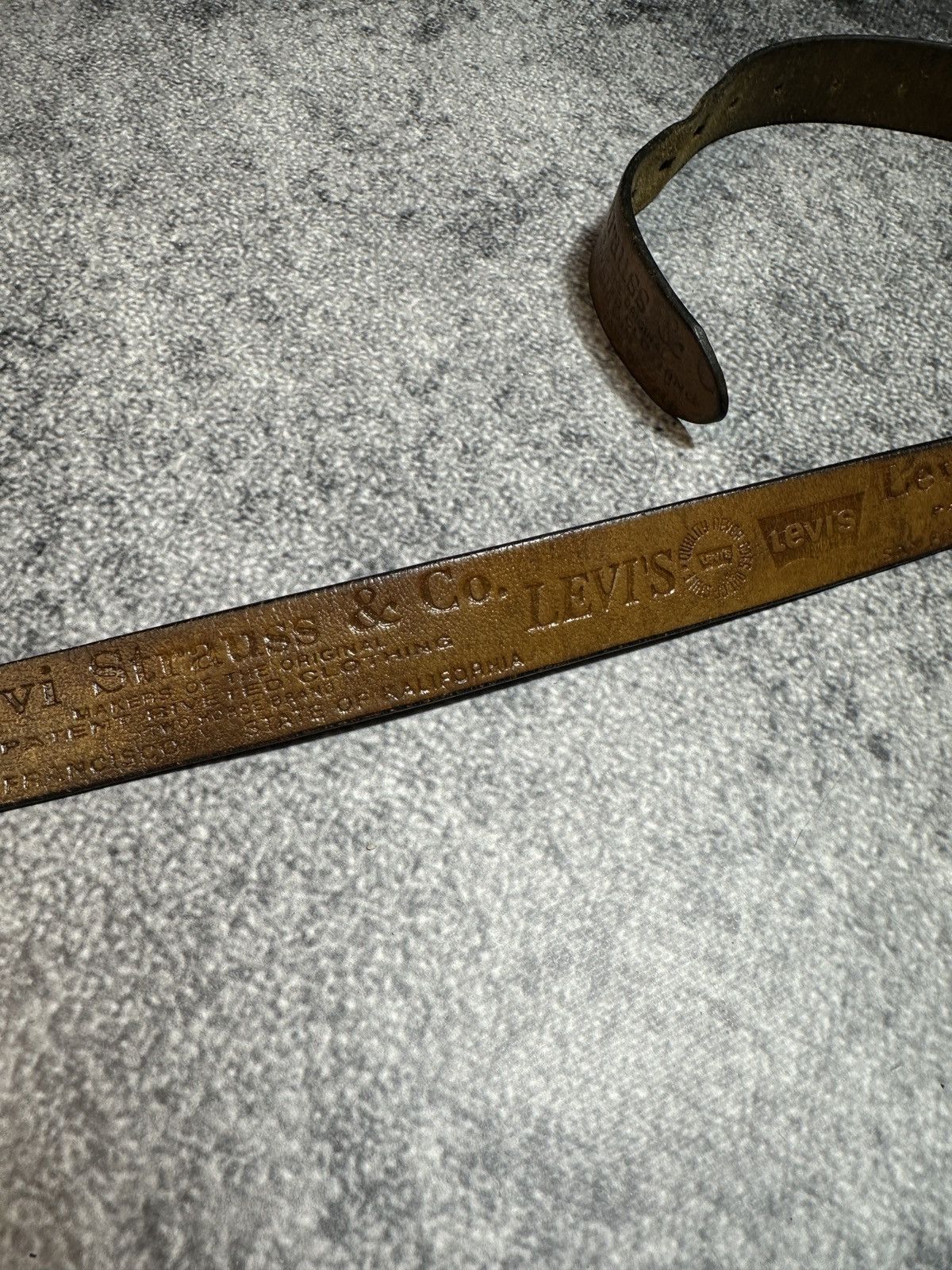 Leather × Levi's Vintage Levi’s Logo Belts Streetwear Leather Style Rare USA Size ONE SIZE - 2 Thumbnail