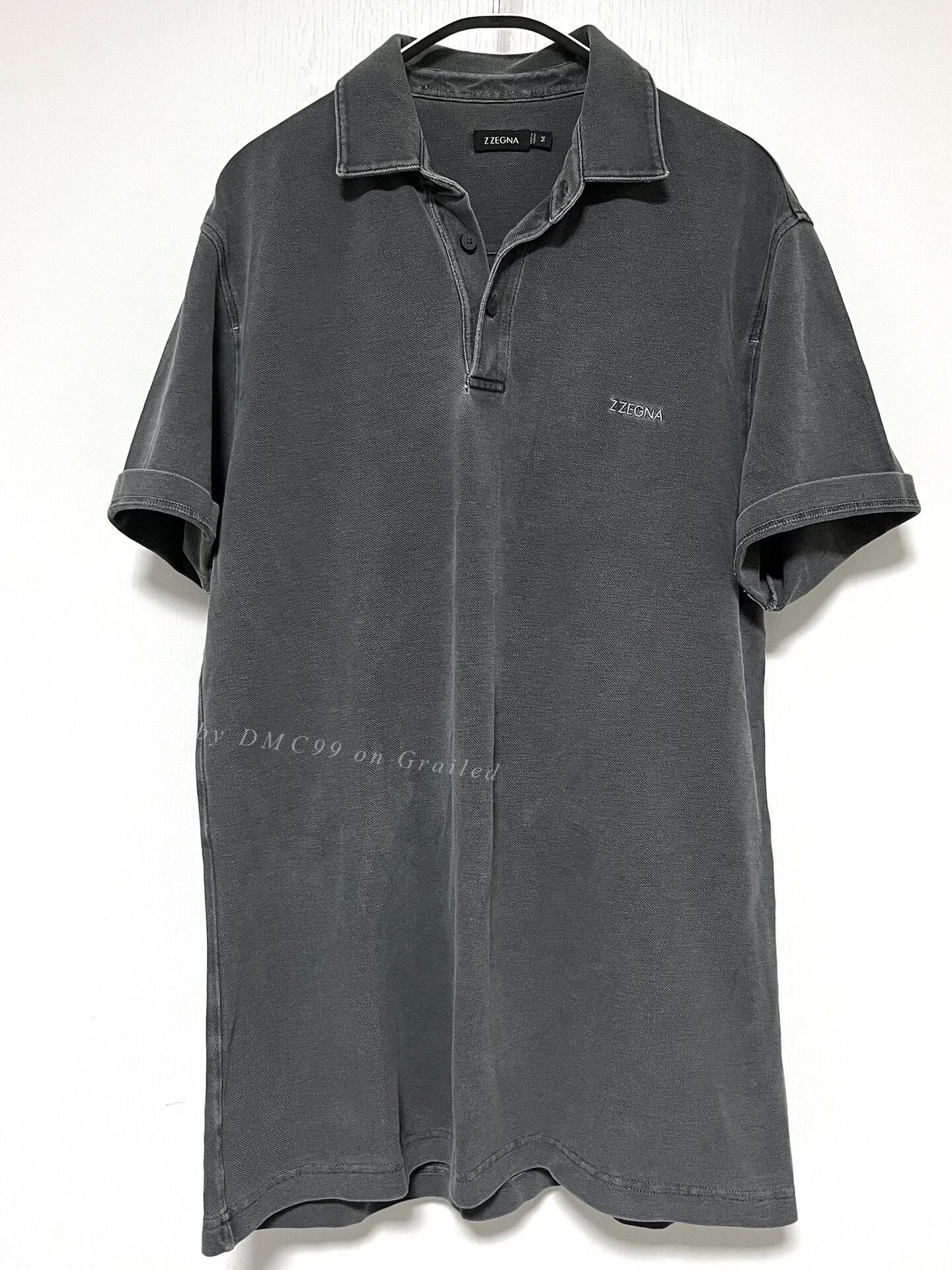 Ermenegildo Zegna Zegna Washed Gray Polo Shirt Size US M / EU 48-50 / 2 - 1 Thumbnail
