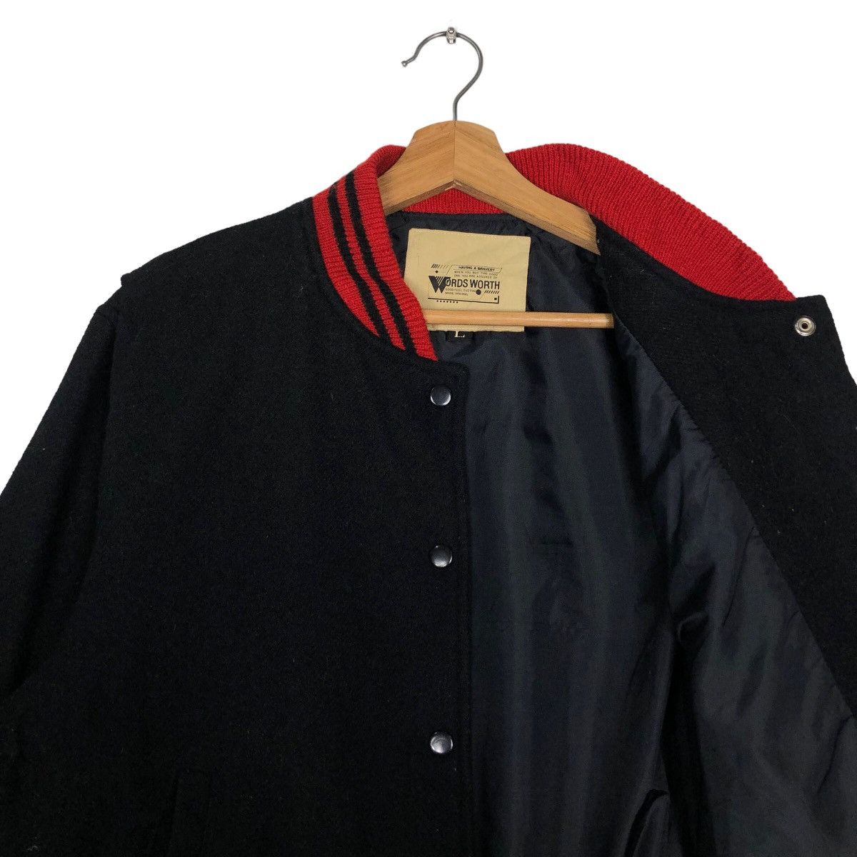 Vintage 🔥90’s Vintage Varsity Jacket Words Worth Japan Issey Miyake Size US L / EU 52-54 / 3 - 10 Thumbnail