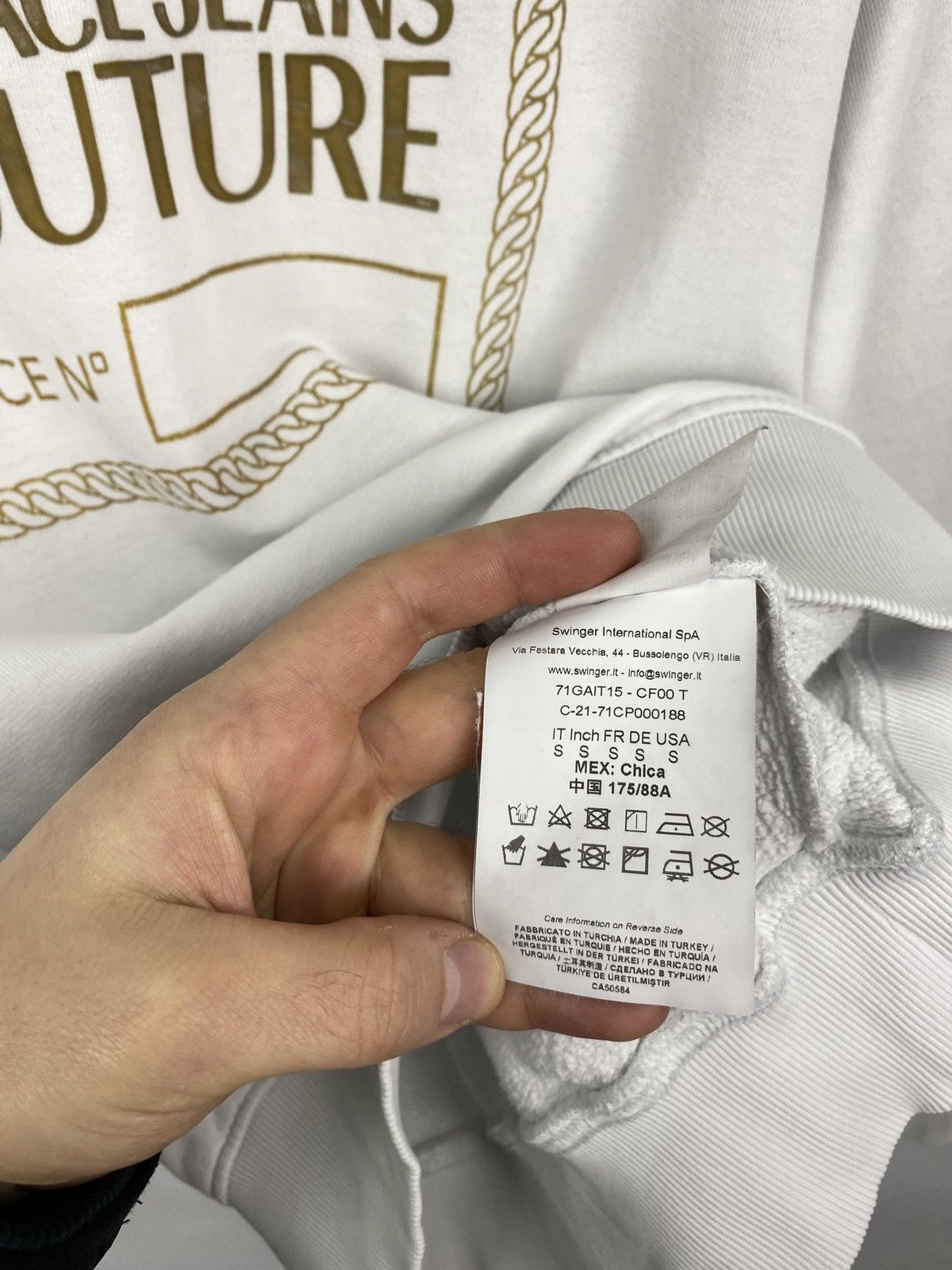 Versace 🇮🇹 Versace Jeans Couture Rare Sweatshirt Retro Hype Y2K Size US S / EU 44-46 / 1 - 7 Thumbnail