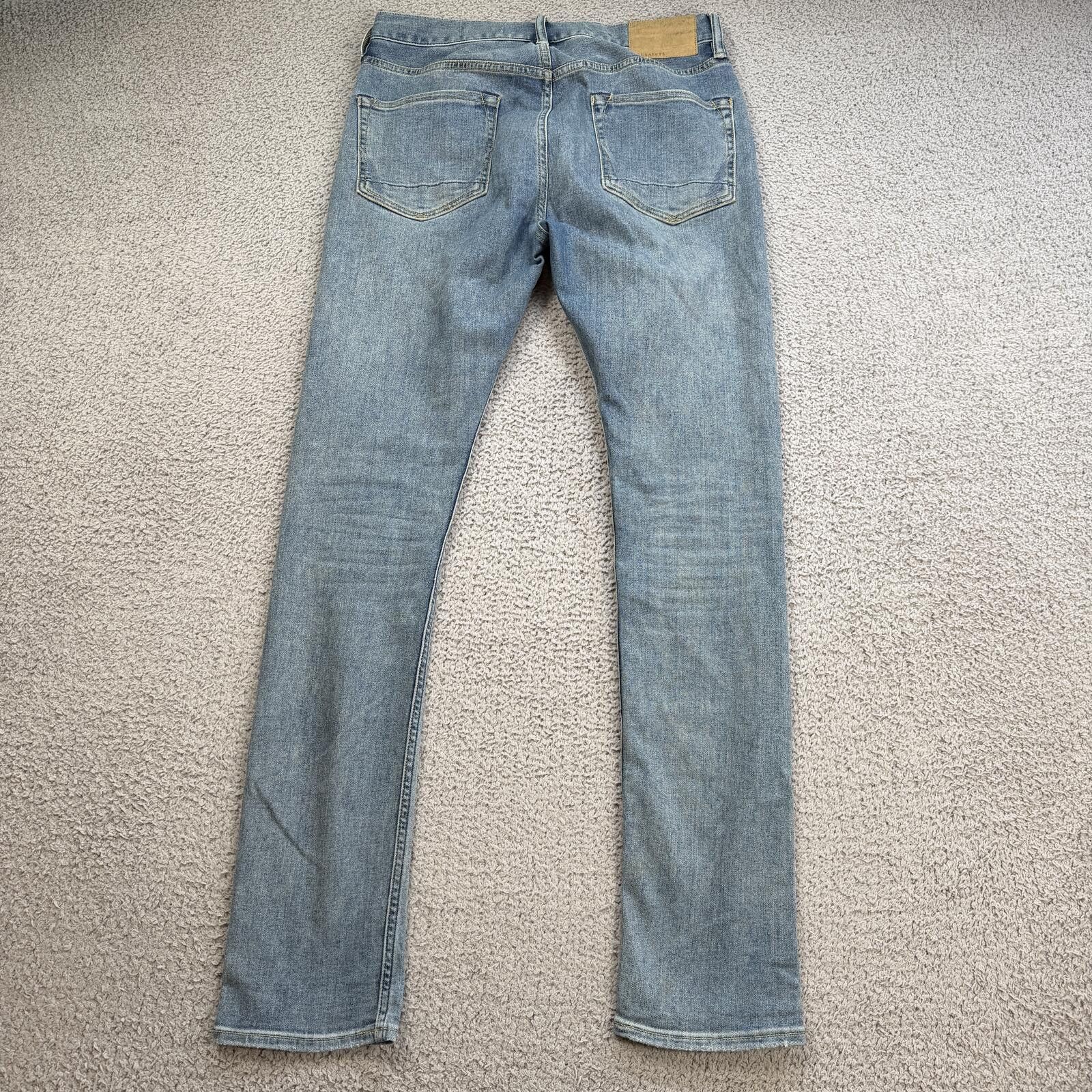 Allsaints AllSaints Cigarette Jeans Light Wash Slim Straight 30x32 Size US 30 / EU 46 - 2 Thumbnail