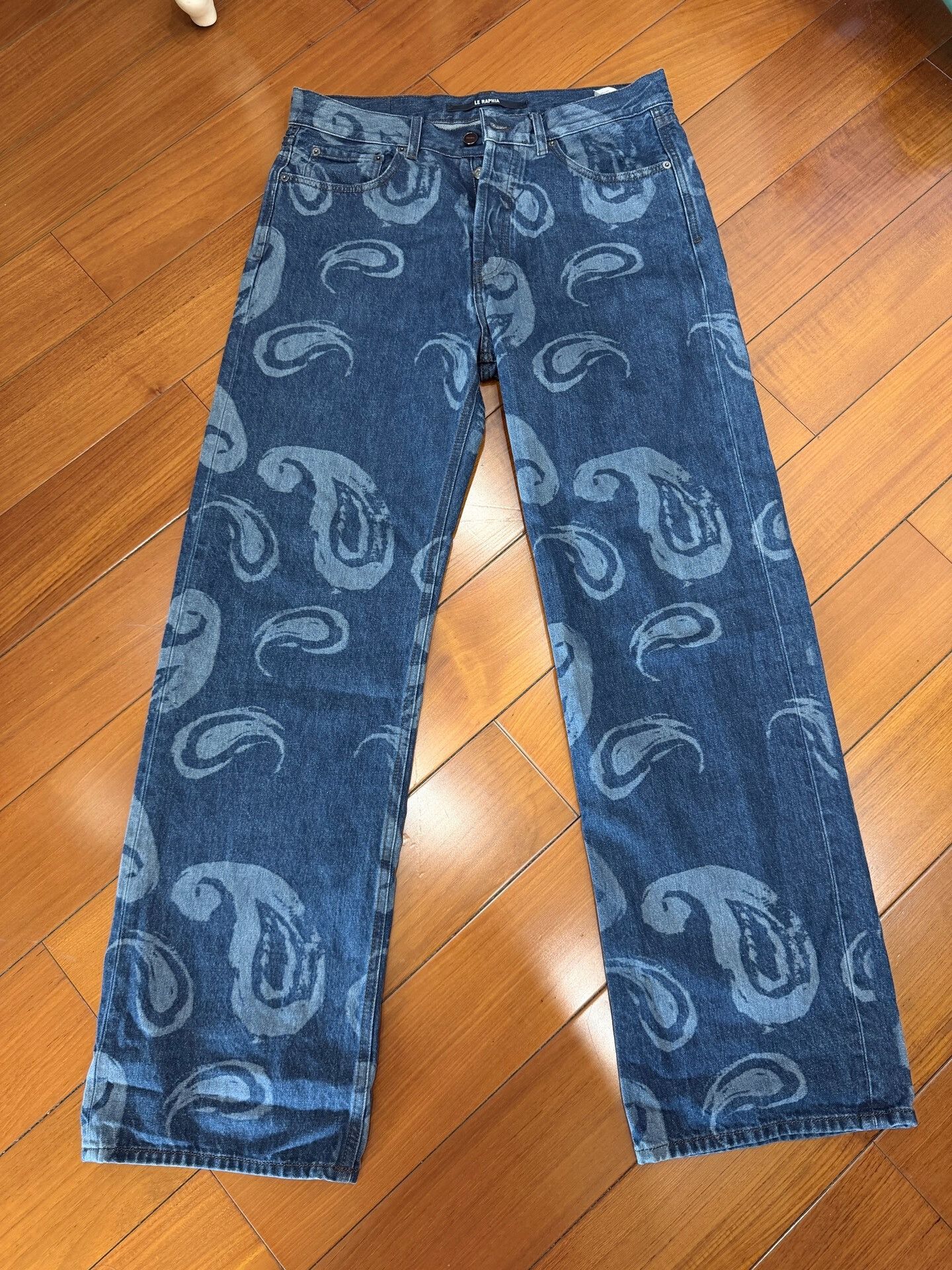 Jacquemus Cashew Pattern Flared Jeans
